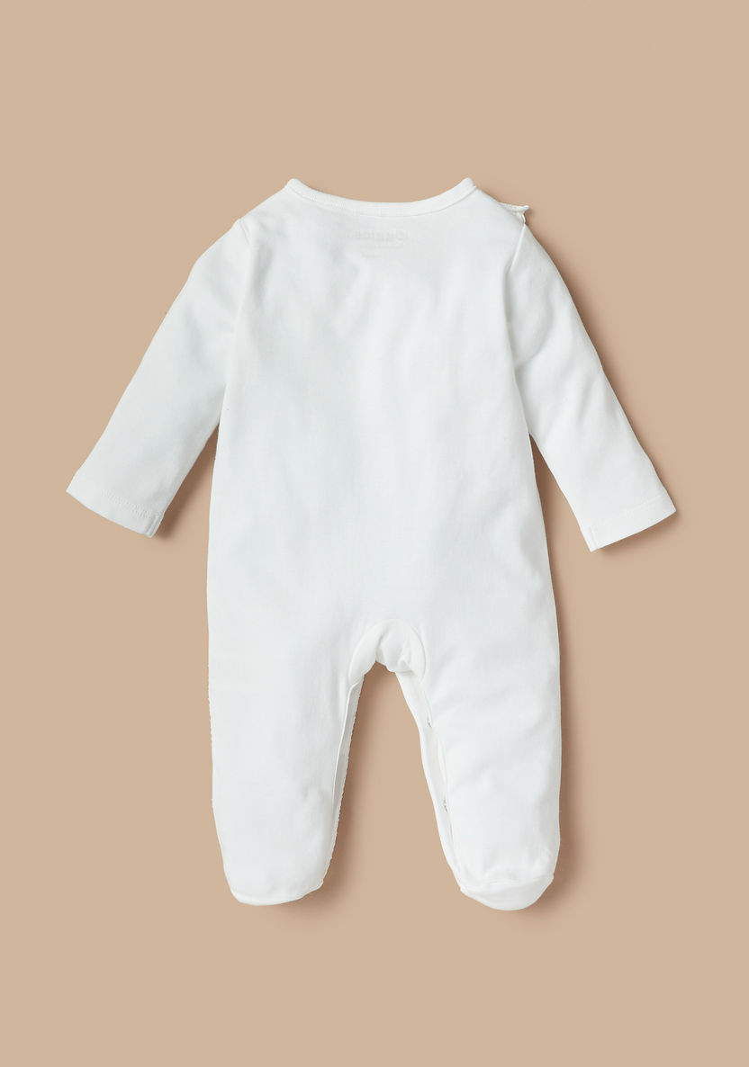 Juniors Applique Detail Closed Feet Sleepsuit with Long Sleeves-Sleepsuits-image-3