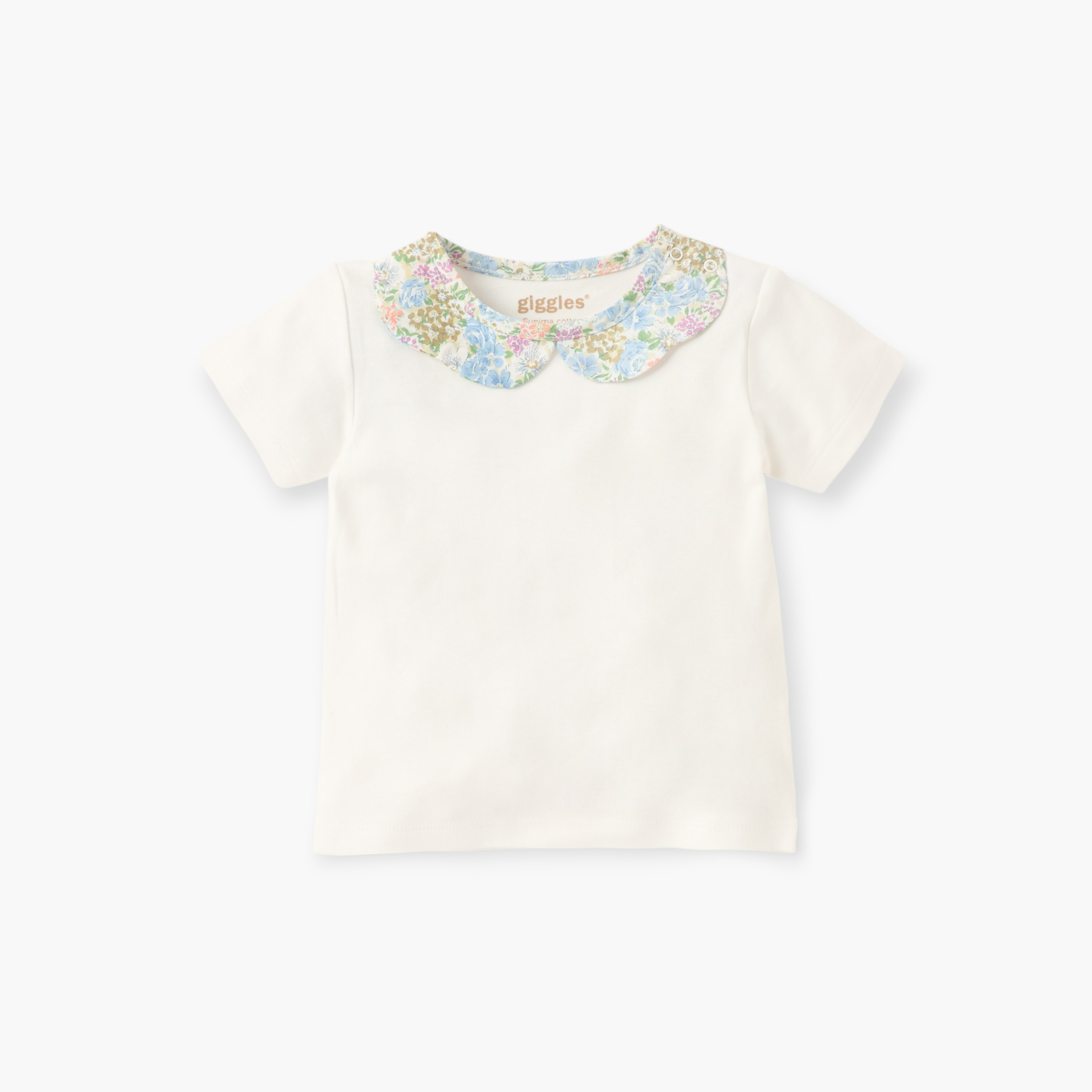 Giggle Floral Print T-shirt and Dungaree Set-baby-girls-clothing-rompers-image-3
