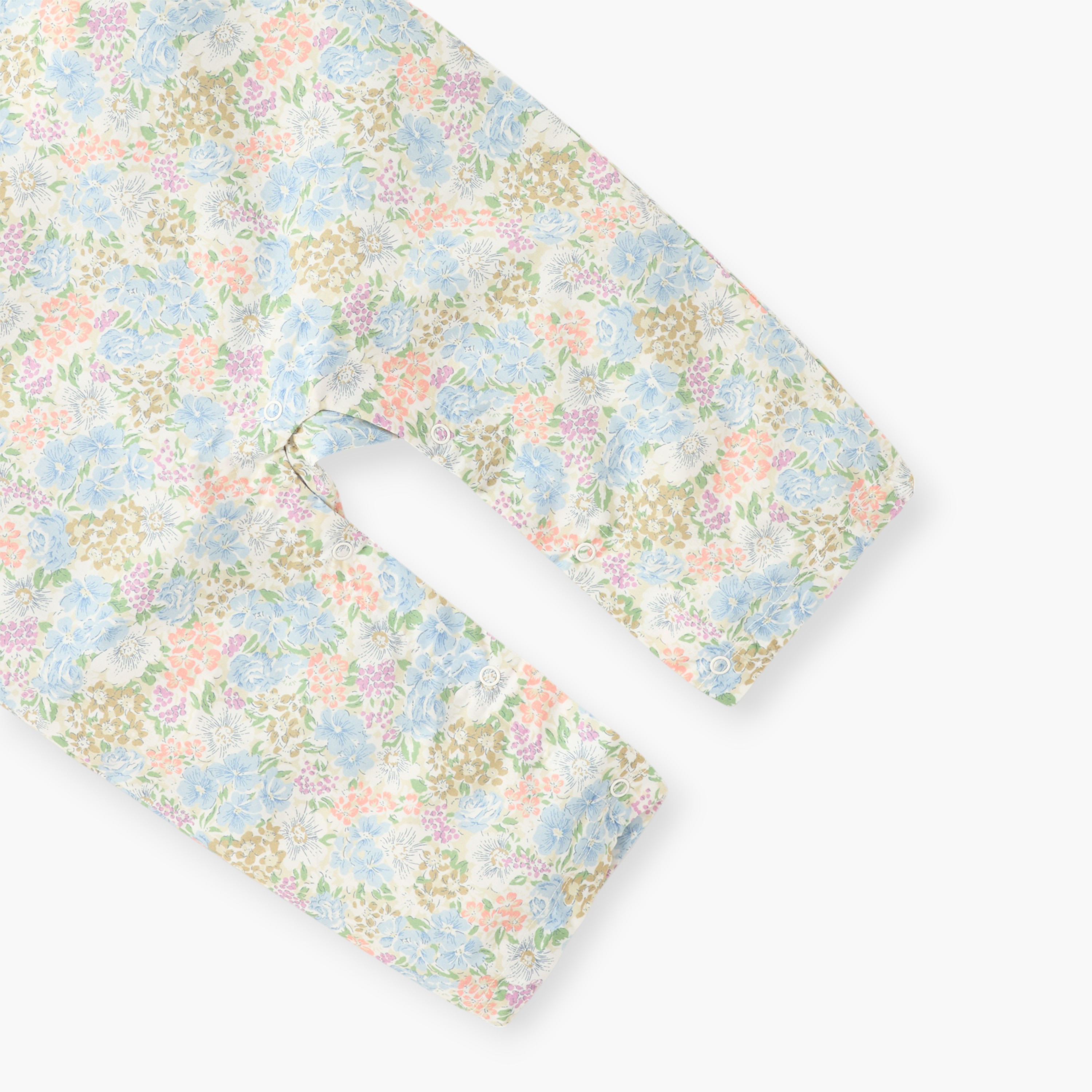 Giggle Floral Print T-shirt and Dungaree Set-baby-girls-clothing-rompers-image-5