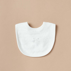 Giggles Textured Bib with Button Closure