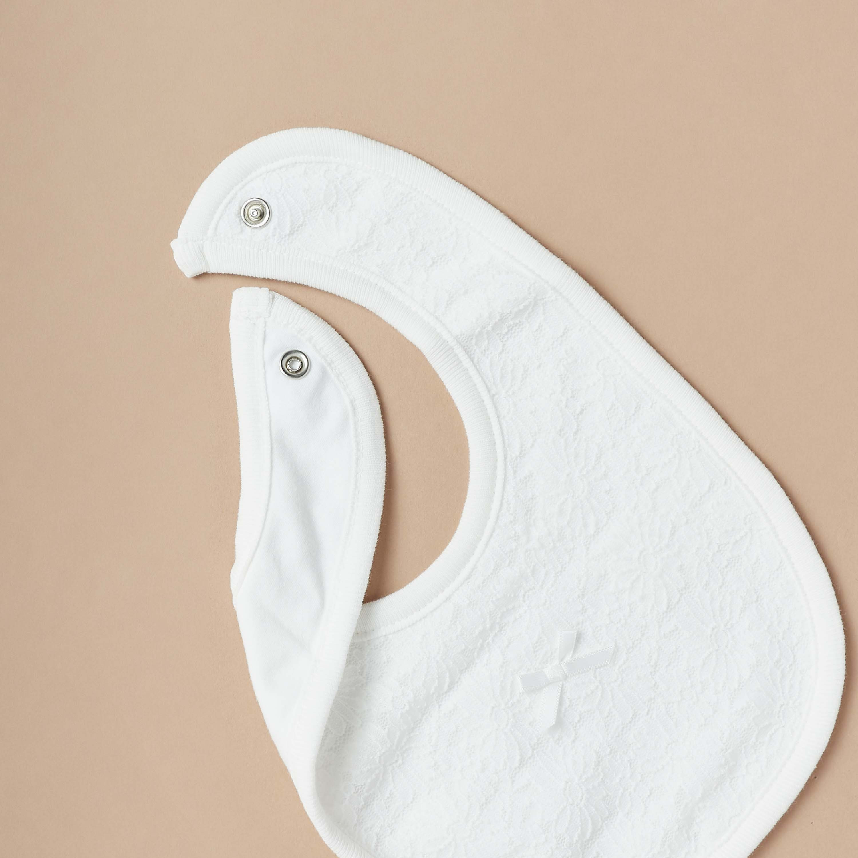 Giggles Textured Bib with Button Closure-baby-feeding-bibs-image-3