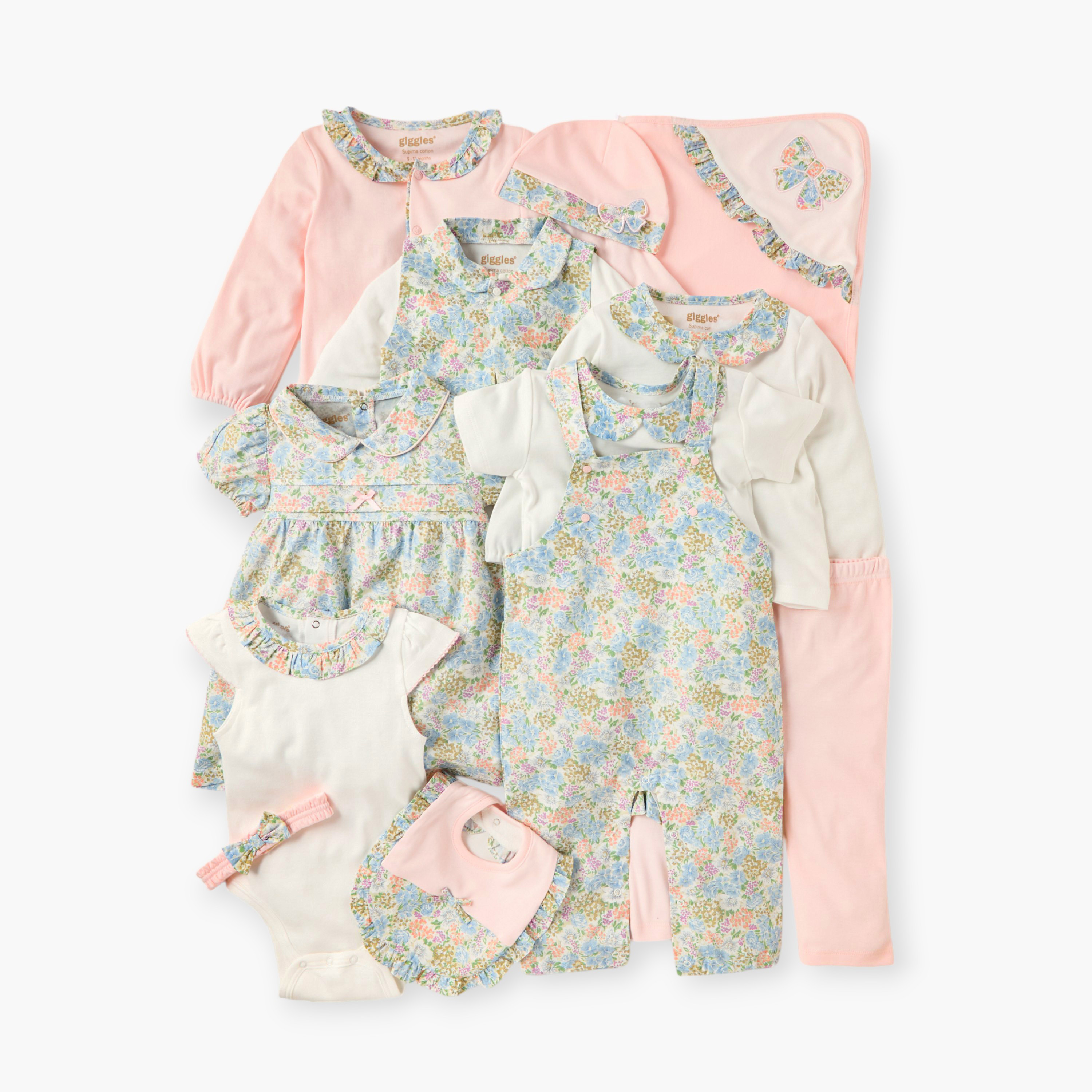 كاب بطبعات أزهار مع لمسة فيونكة من جيجلز-baby-girls-accessories-caps-image-5
