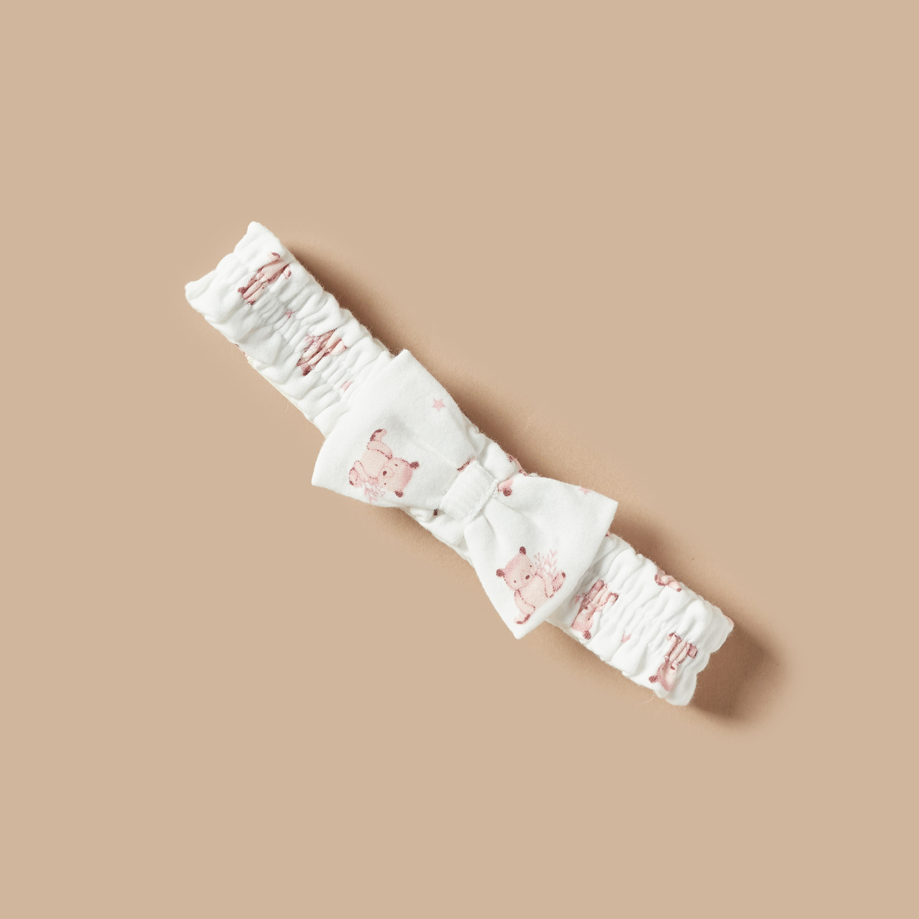 Giggles Teddy Bear Print Headband with Bow-promo_babyshop_Buy3for1_OMN230426-image-1