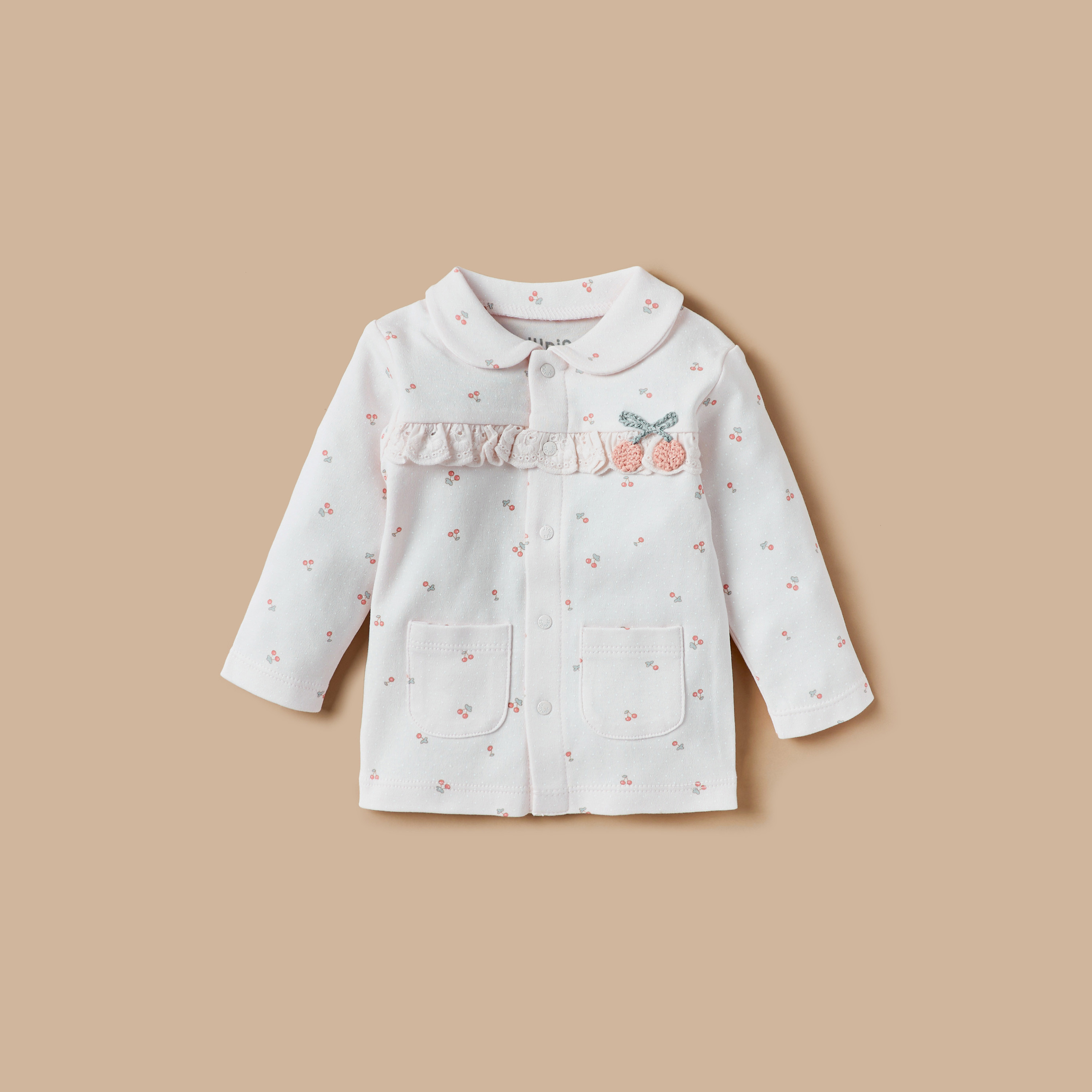طقم بنطلون بيجاما وتيشيرت بطبعات كرز من جونيورز-baby-girls-clothing-nightwear-pyjamasets-image-2