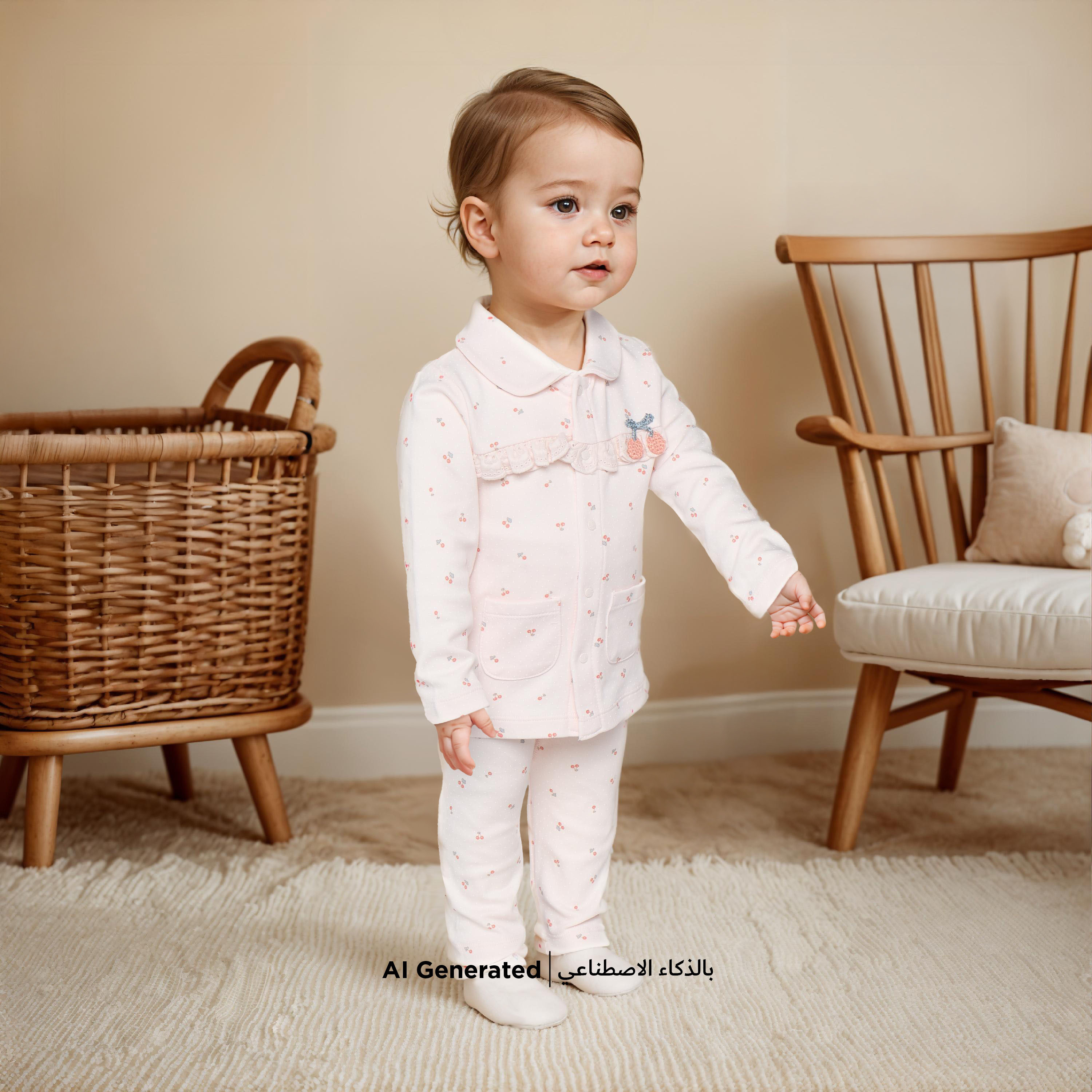 طقم بنطلون بيجاما وتيشيرت بطبعات كرز من جونيورز-baby-girls-clothing-nightwear-pyjamasets-image-6
