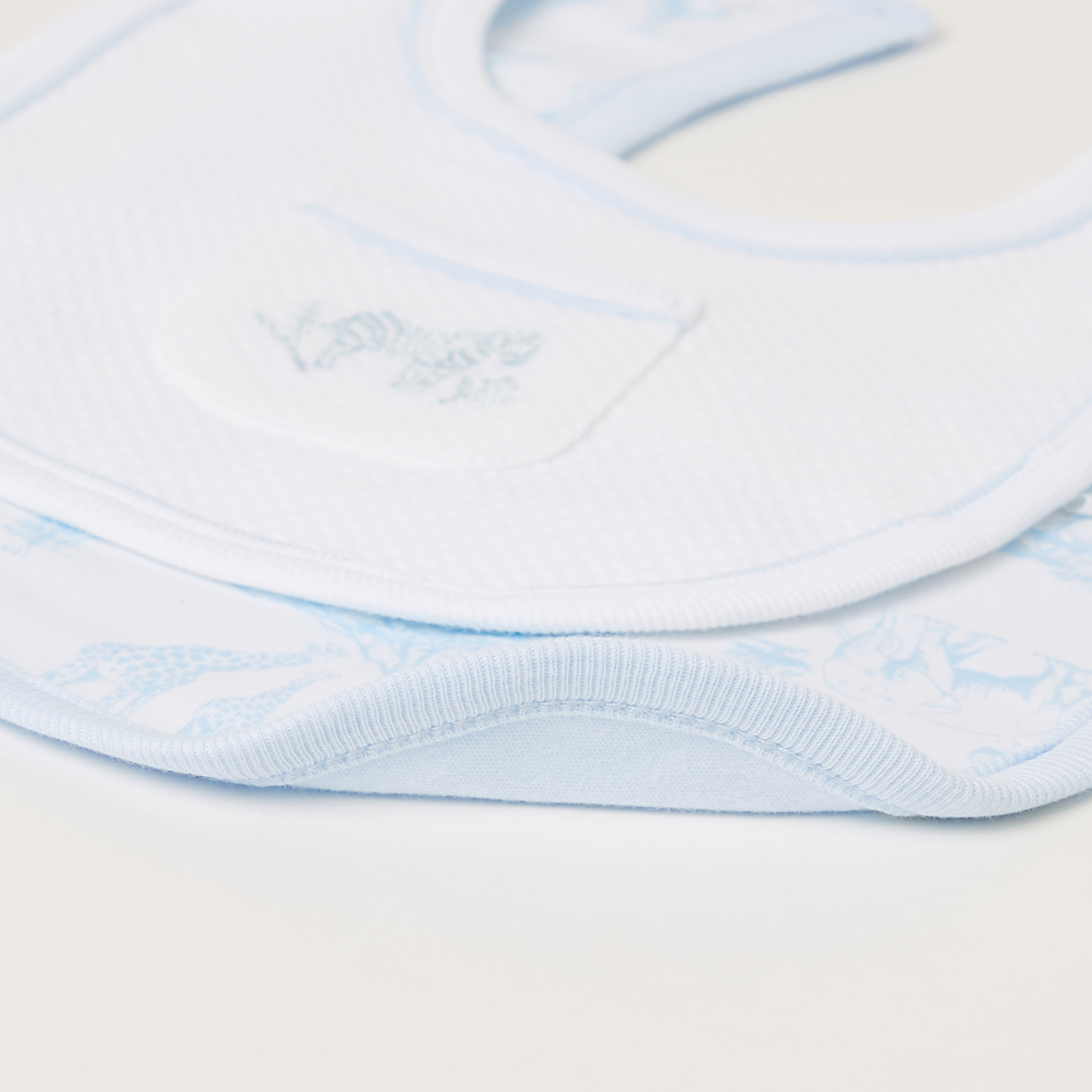 Giggles Assorted Bib with Snap Button Closure - Set of 2-baby-feeding-bibs-image-5