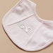 Giggles Bow Detail Bib with Snap Button Closure-Bibs and Burp Cloths-thumbnailMobile-1