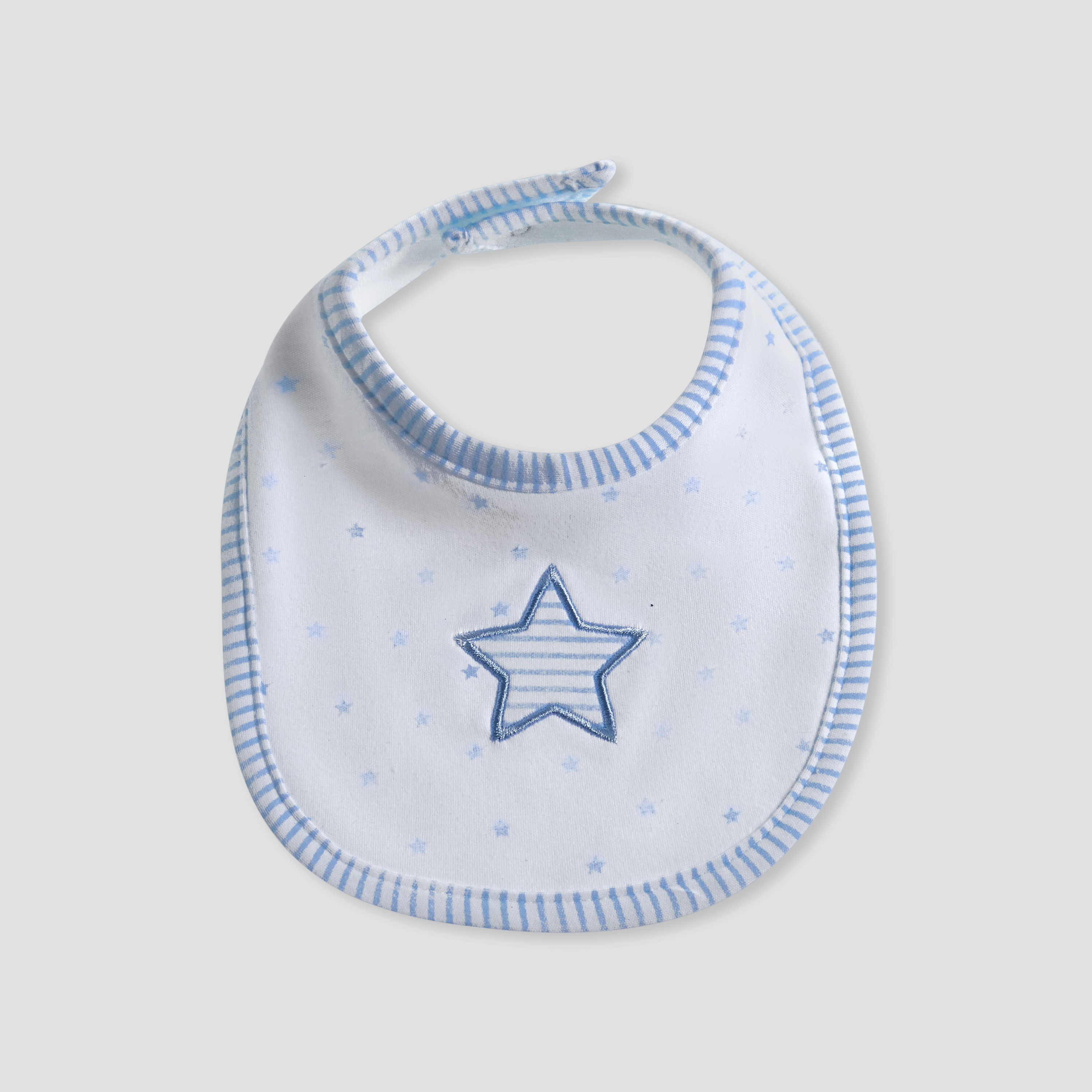 Giggles Printed Bib with Button Closure - Set of 2-baby-feeding-bibs-image-3