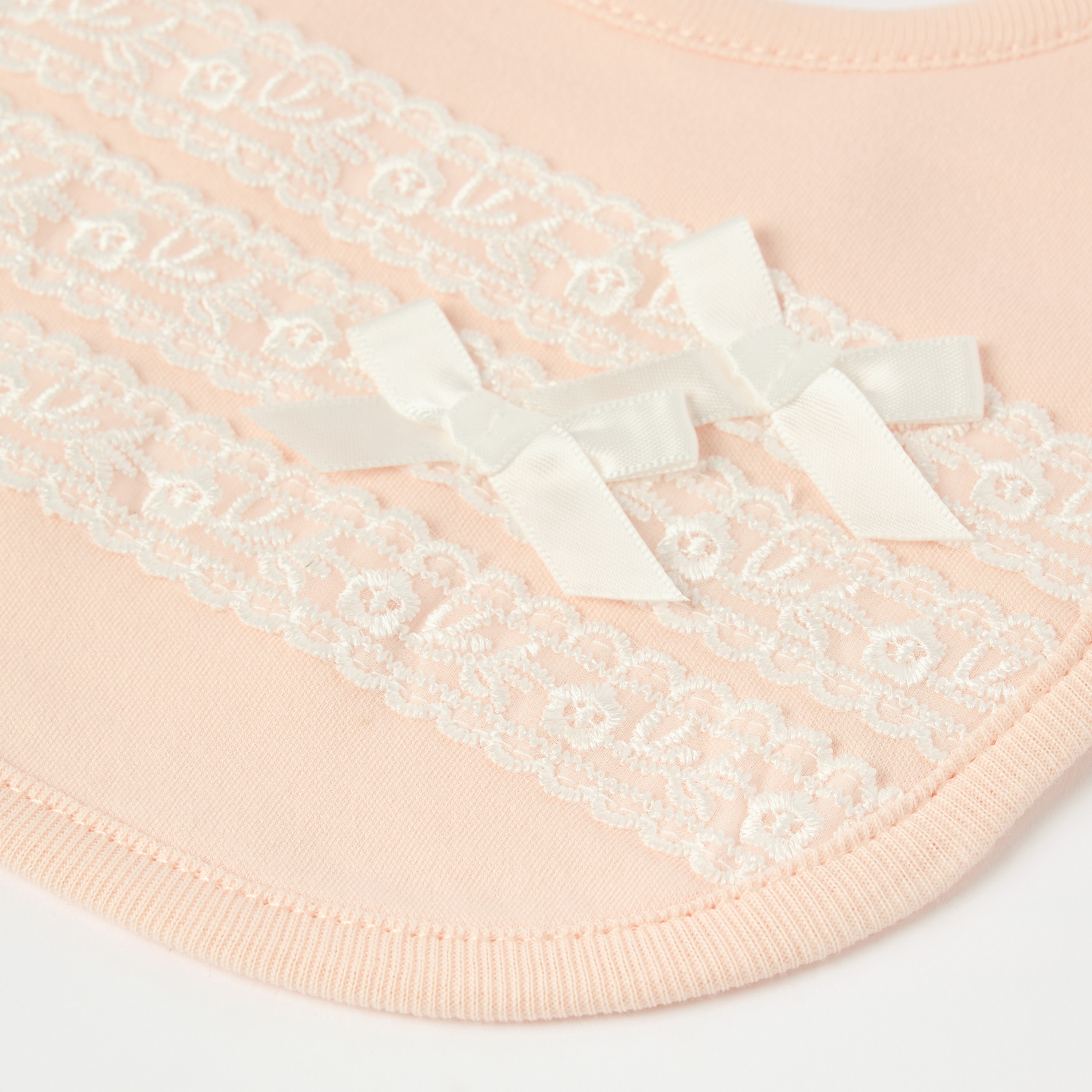 Giggles Embroidered Muslin Bib with Snap Button Closure-baby-feeding-bibs-image-3