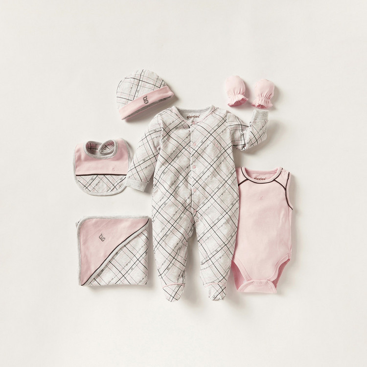 Giggles Printed 6-Piece Clothing Gift Set
