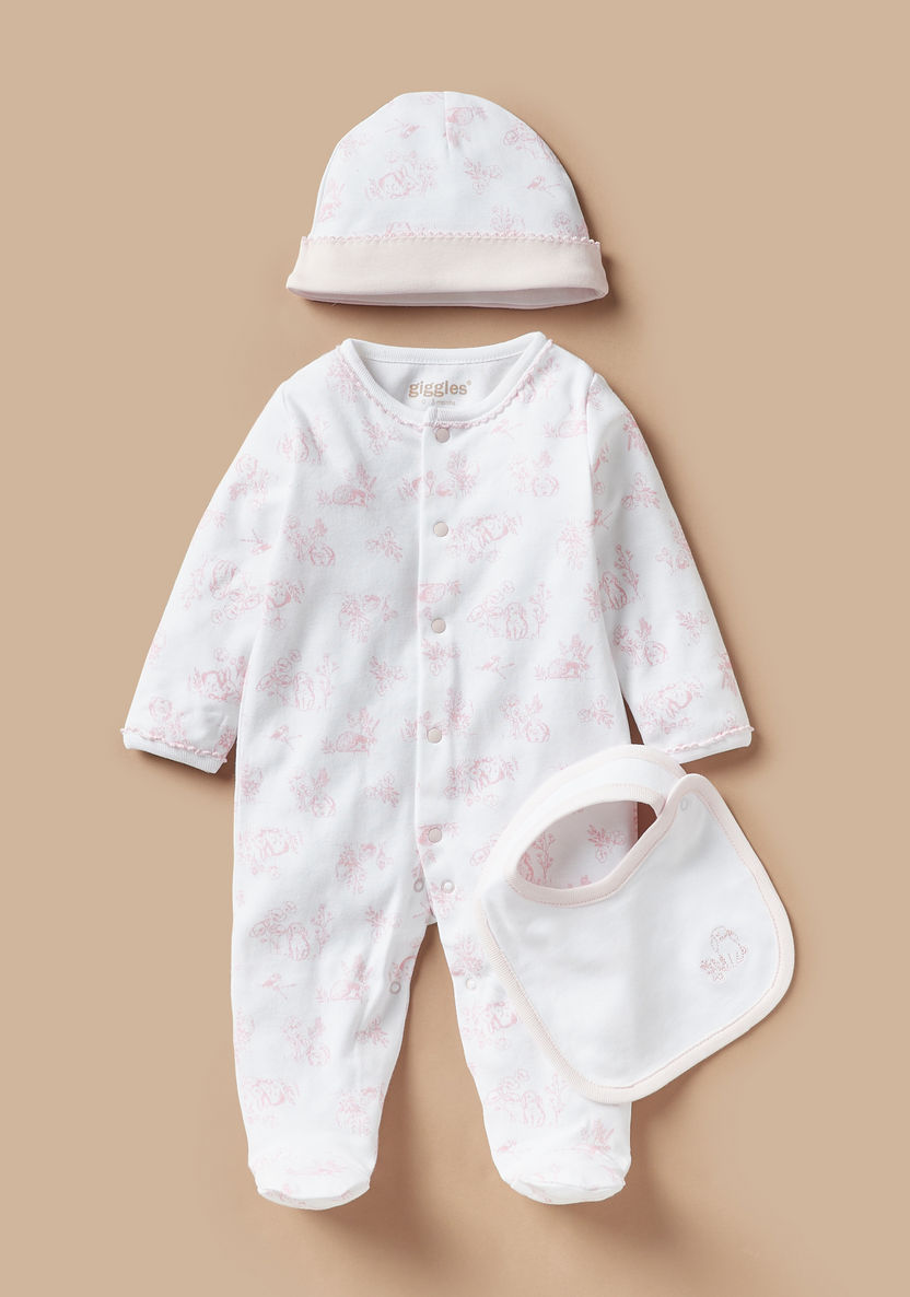 Giggles Rabbit Print 6-Piece Clothing Gift Set-Clothes Sets-image-2