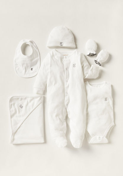 Giggles 6-Piece Solid Clothing Gift Set-Clothes Sets-image-0