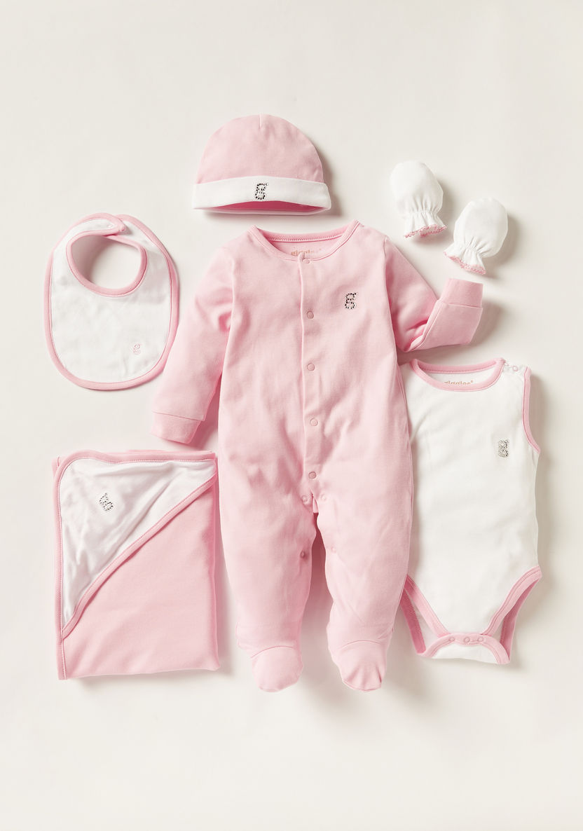 Giggles 6-Piece Solid Clothing Gift Set-Clothes Sets-image-0