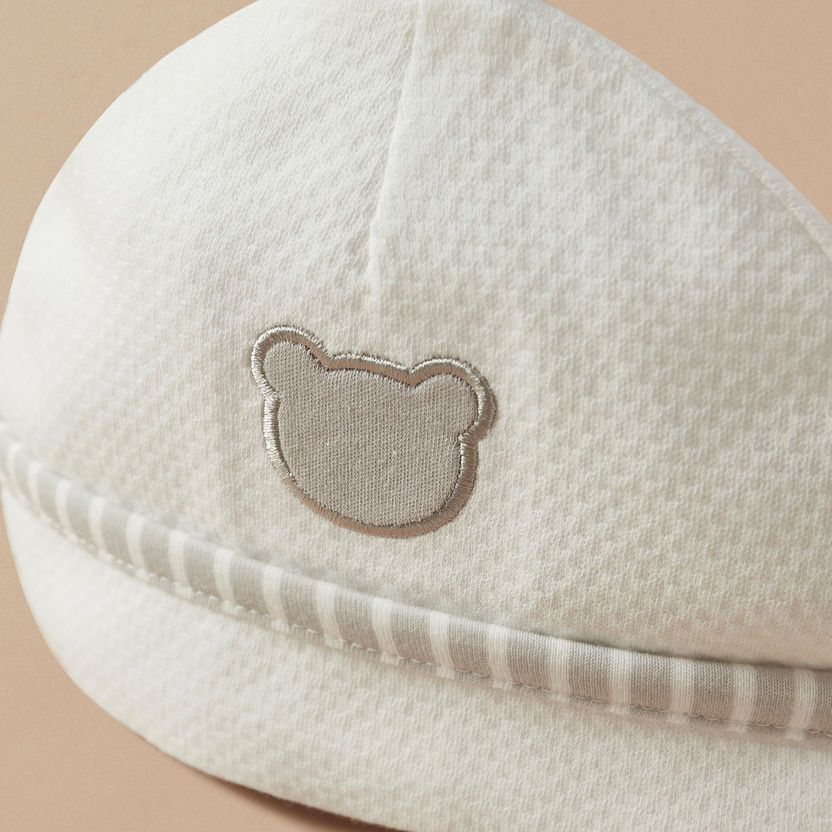Giggles Bear Face Embroidered Beanie-Caps-image-3