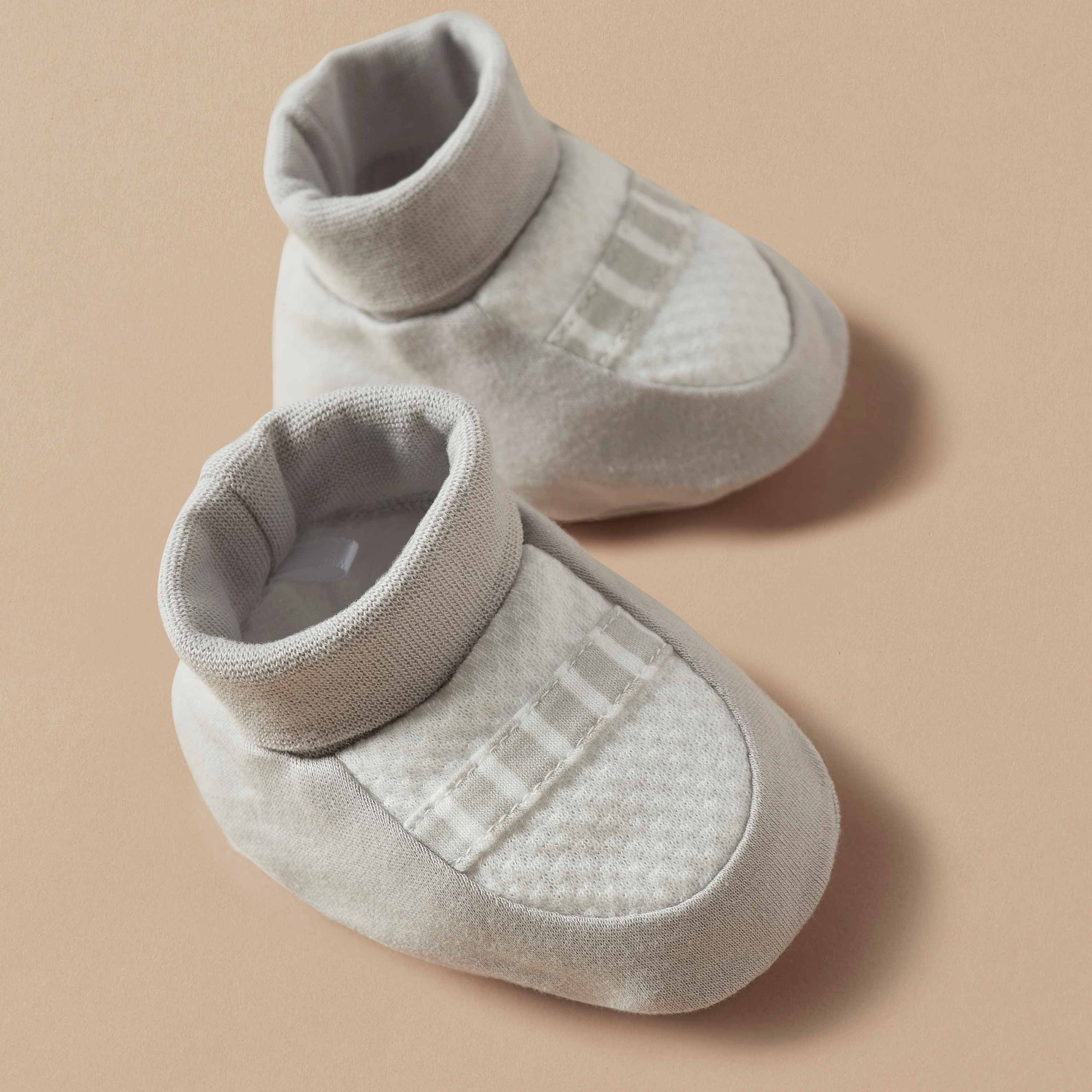 Giggles Textured Booties-baby-boys-shoes-booties-image-3