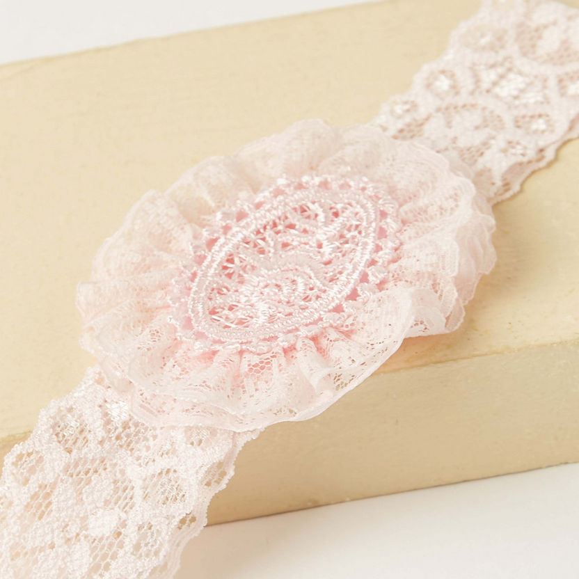 Giggles Textured Lace Headband-Hair Accessories-image-2