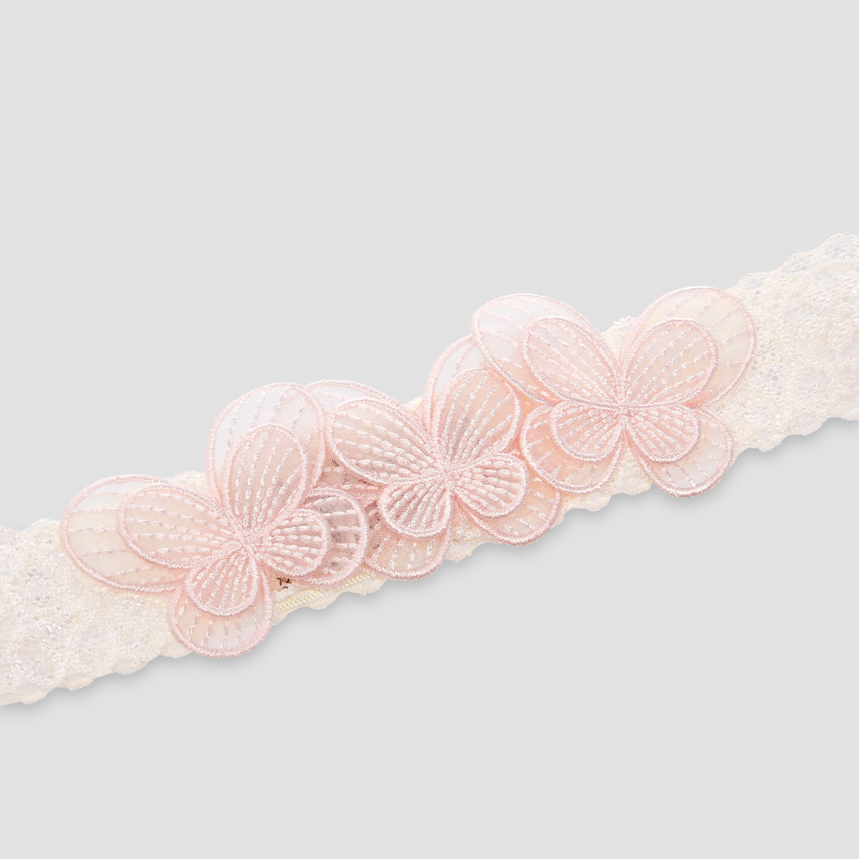 Giggles Girls Headband with Butterfly Lace - Nylon Blend-baby-girls-accessories-hairaccessories-image-2