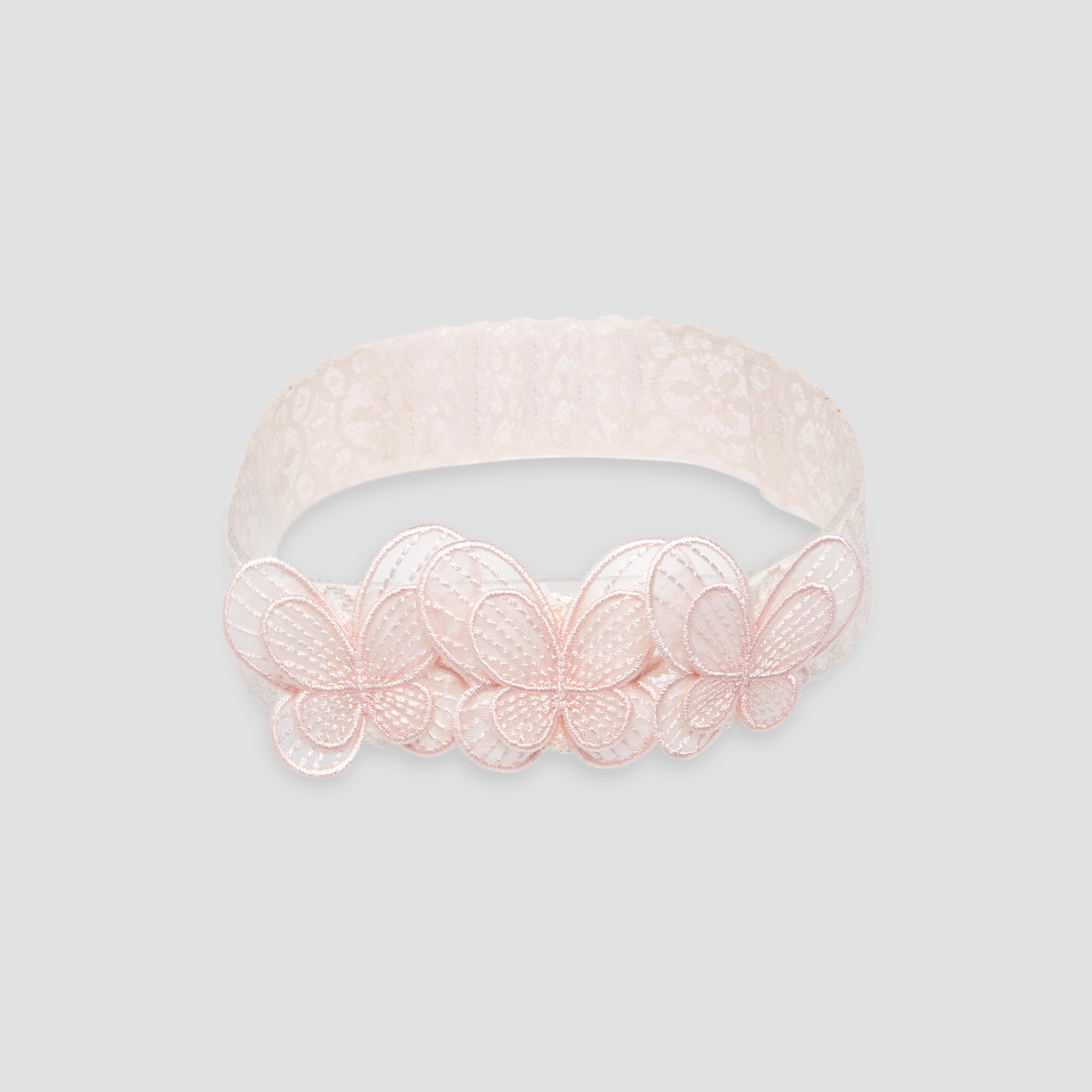 Giggles Girls Headband with Butterfly Lace - Nylon Blend-baby-girls-accessories-hairaccessories-image-4