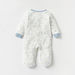 Juniors Elephant Print Sleepsuit with Long Sleeves and Snap Button Closure-Sleepsuits-thumbnailMobile-1