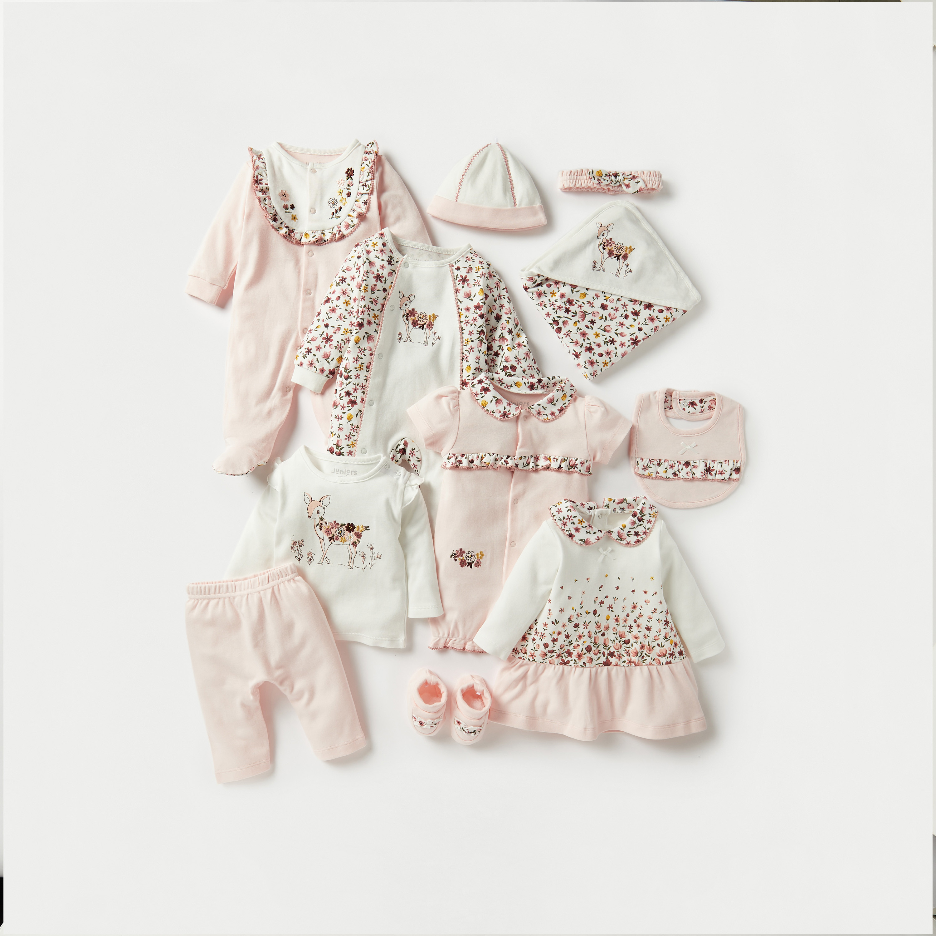 Juniors Panelled Sleepsuit with Button Closure-baby-girls-clothing-nightwear-sleepsuits-image-5