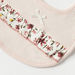 Juniors Floral Print Bib with Ruffle Detail and Snap Button Closure-Bibs and Burp Cloths-thumbnailMobile-3