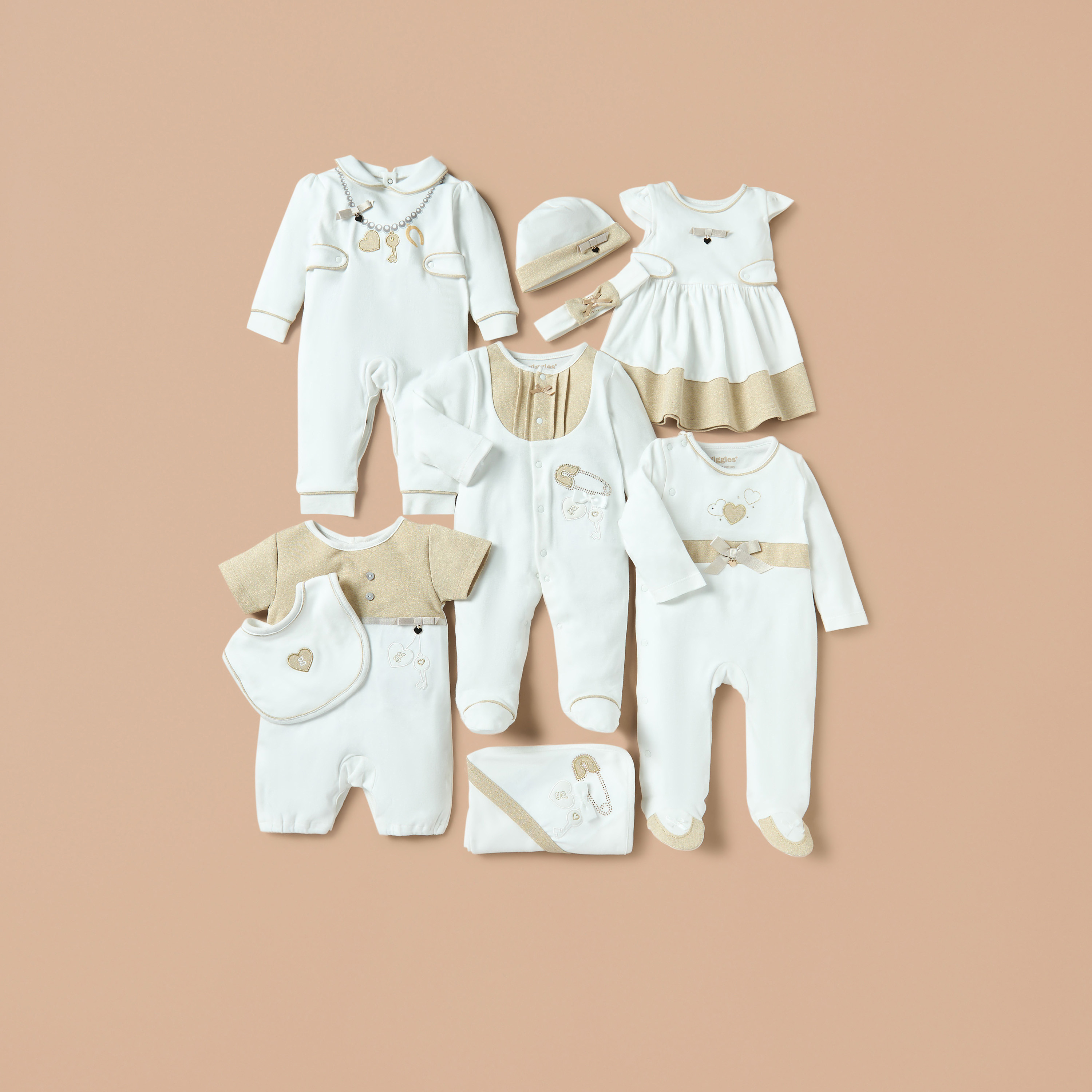 Giggles Bow Applique A-line Dress with Cap Sleeves and Round Neck-baby-girls-clothing-dressesandjumpsuits-image-5