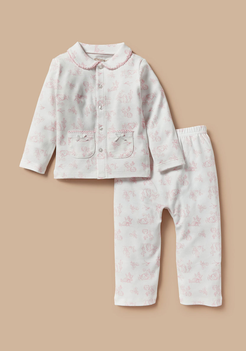 Giggles All-Over Print Shirt and Pyjama Set-Pyjama Sets-image-0