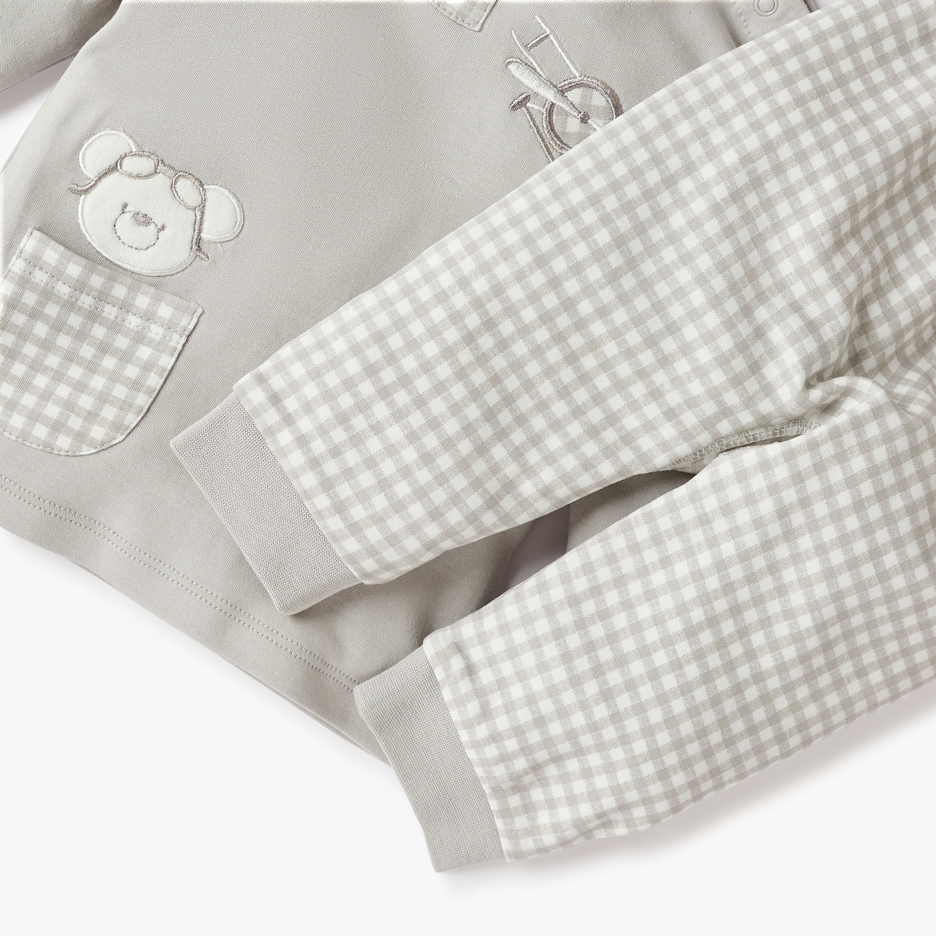 طقم تيشيرت بتزيينات وبنطلون بيجاما من جيجلز-baby-boys-clothing-nightwear-pyjamasets-image-5