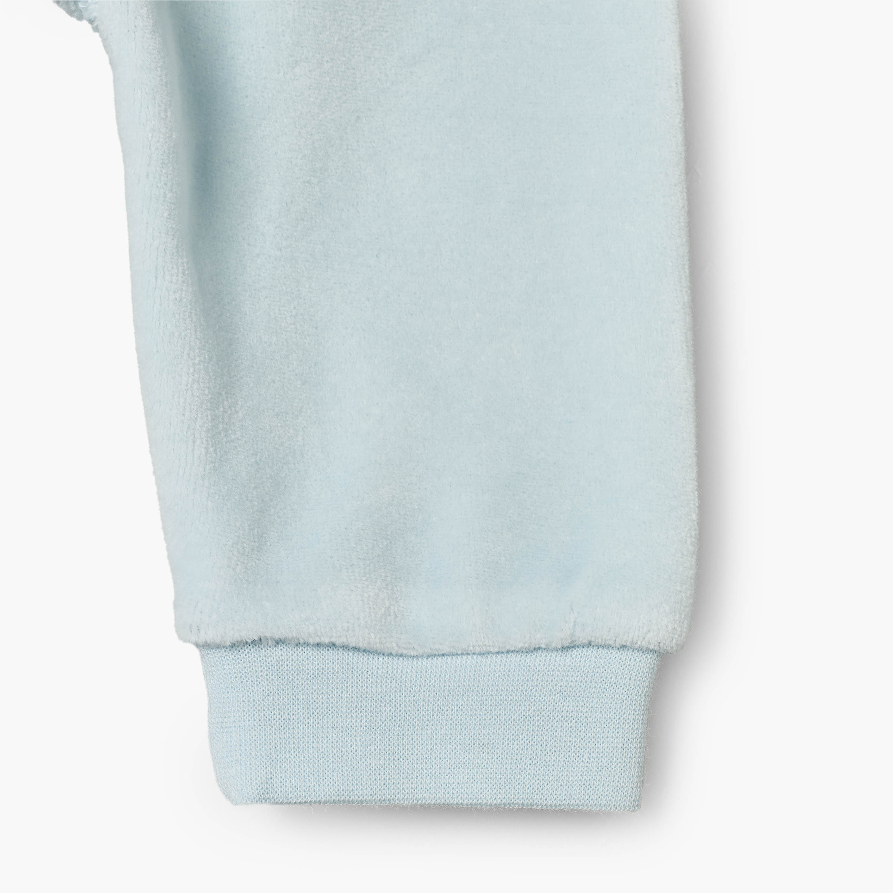 Giggles Velour Collared Sleeves Pyjama Set with Teddy Bear Applique-baby-boys-clothing-nightwear-pyjamasets-image-11