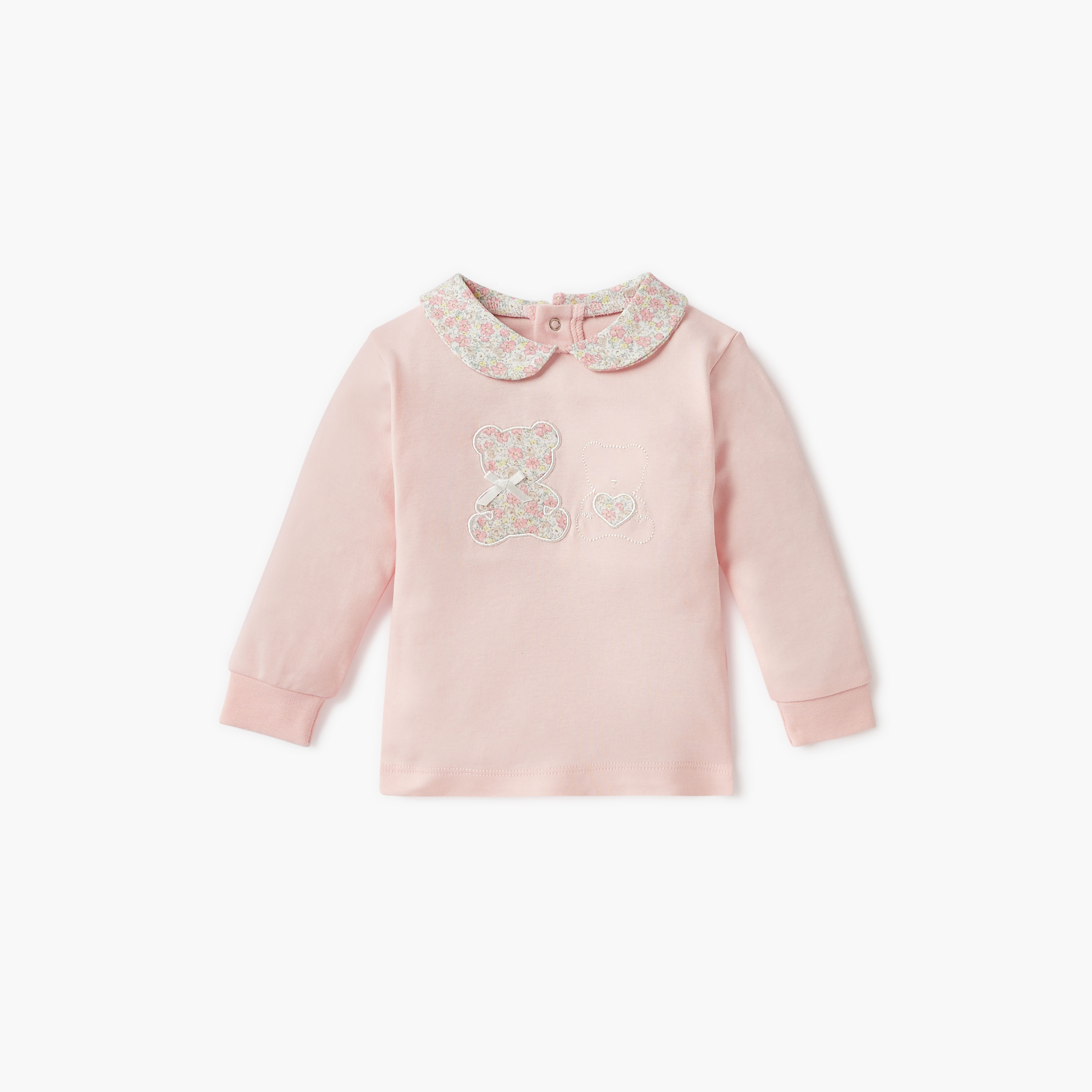 طقم تيشيرت بزخارف وبنطلون بيجاما من جيجلز-baby-girls-clothing-nightwear-pyjamasets-image-2