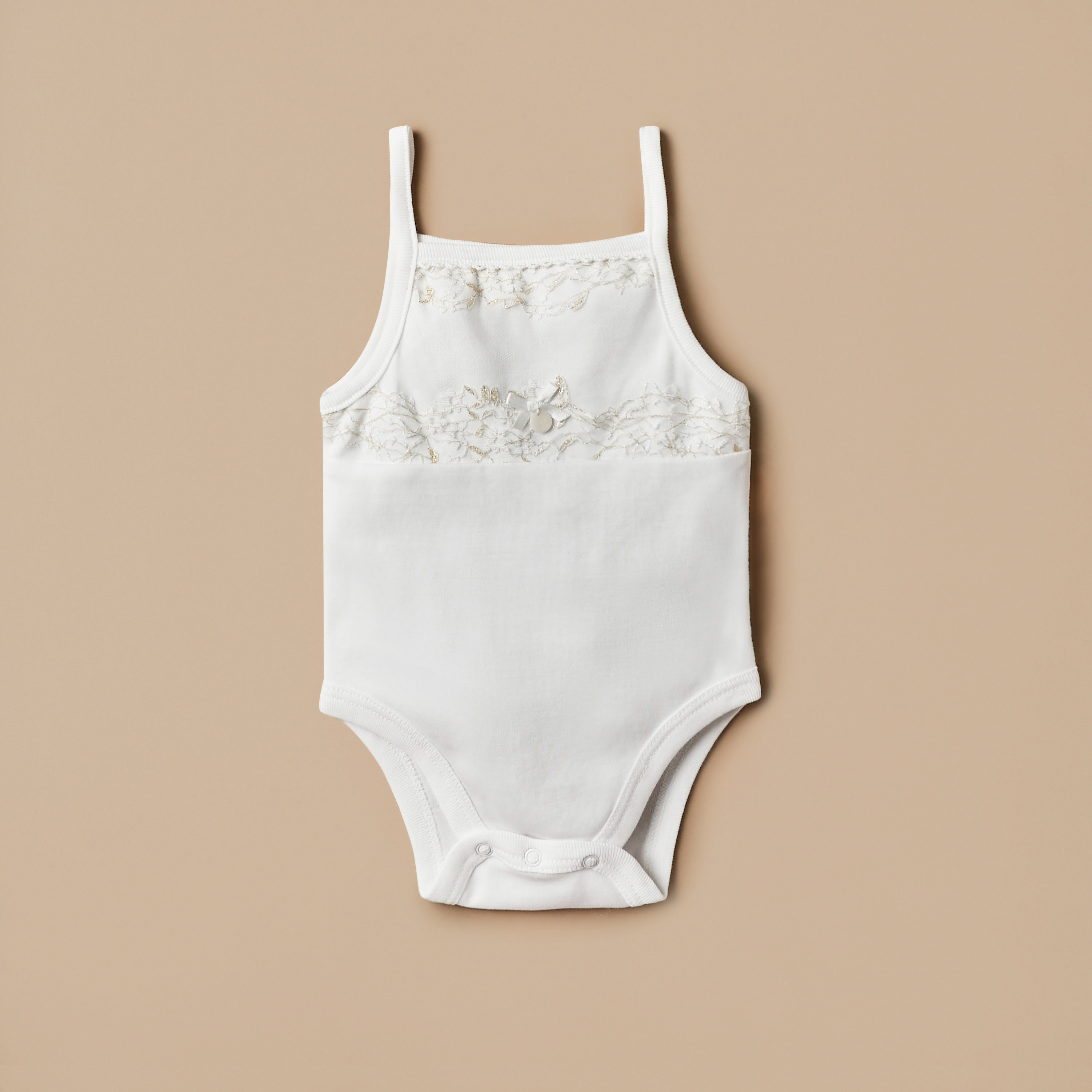 Giggles Sleeveless Bodysuit with Lace Detail and Button Closure-baby-girls-clothing-bodysuits-image-1
