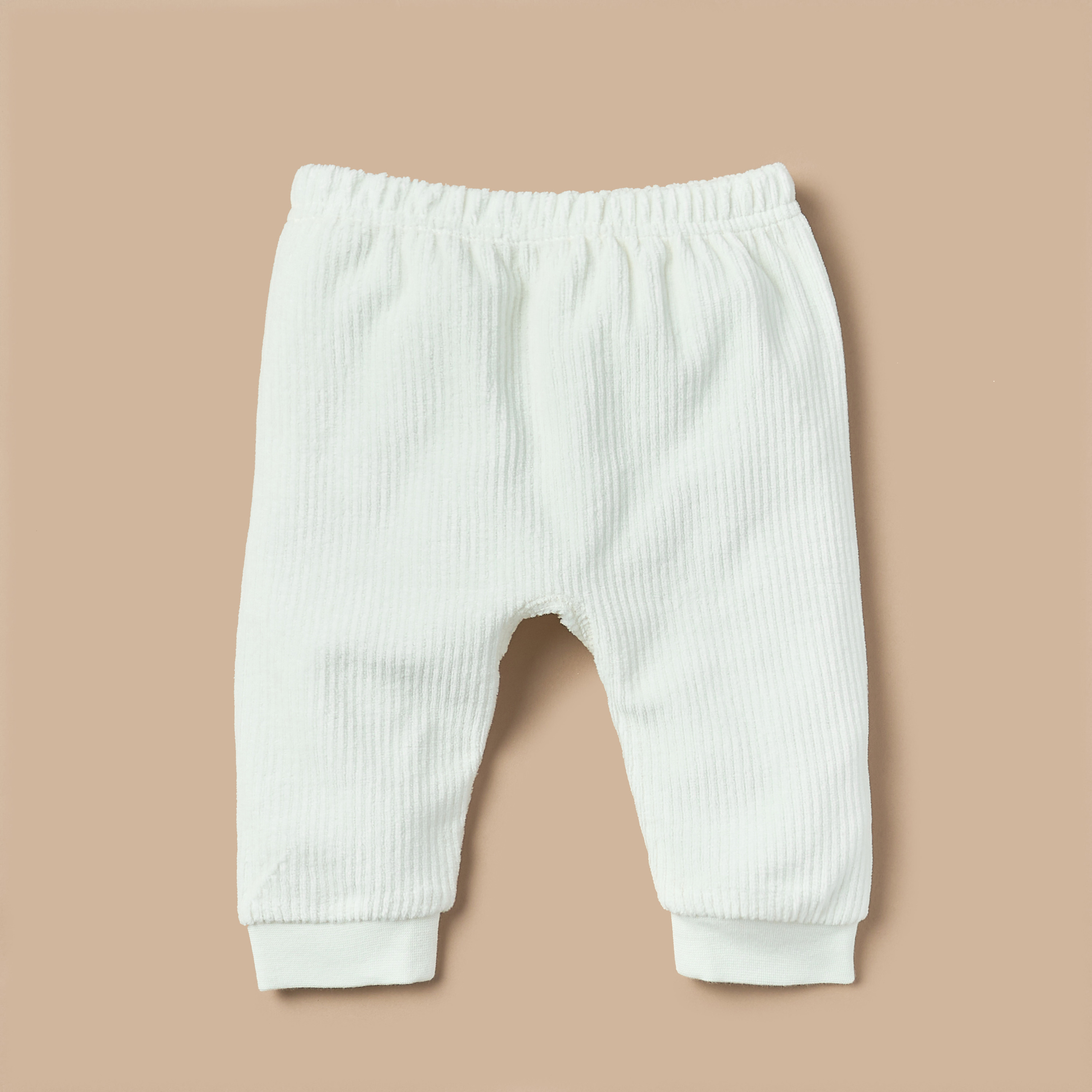 طقم قميص بأكمام طويلة وتطريزات وبنطلون بيجاما قطيفة من جيجلز-baby-girls-clothing-nightwear-pyjamasets-image-3