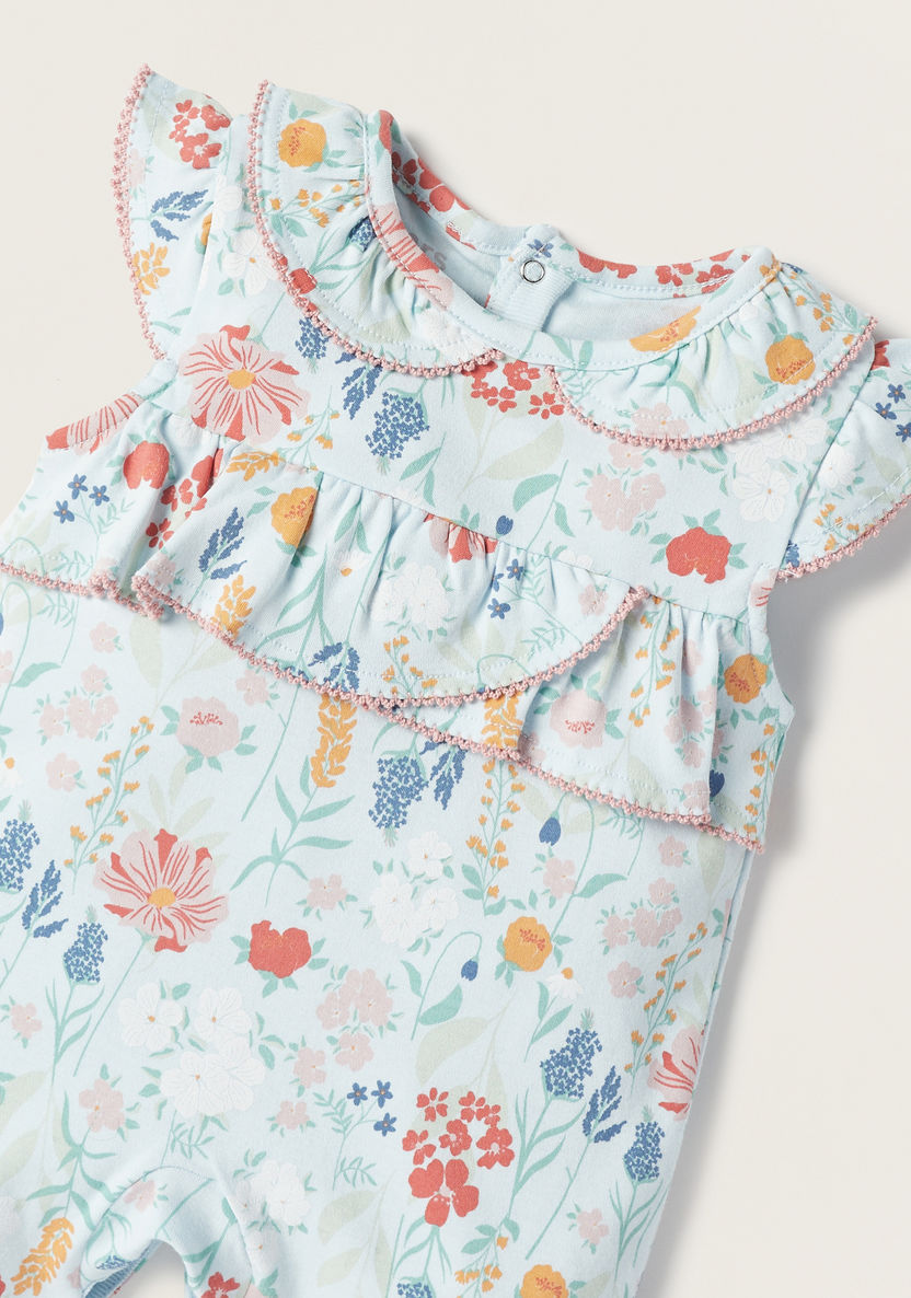 Juniors All-Over Botanical Print Romper with Ruffles-Rompers, Dungarees & Jumpsuits-image-1