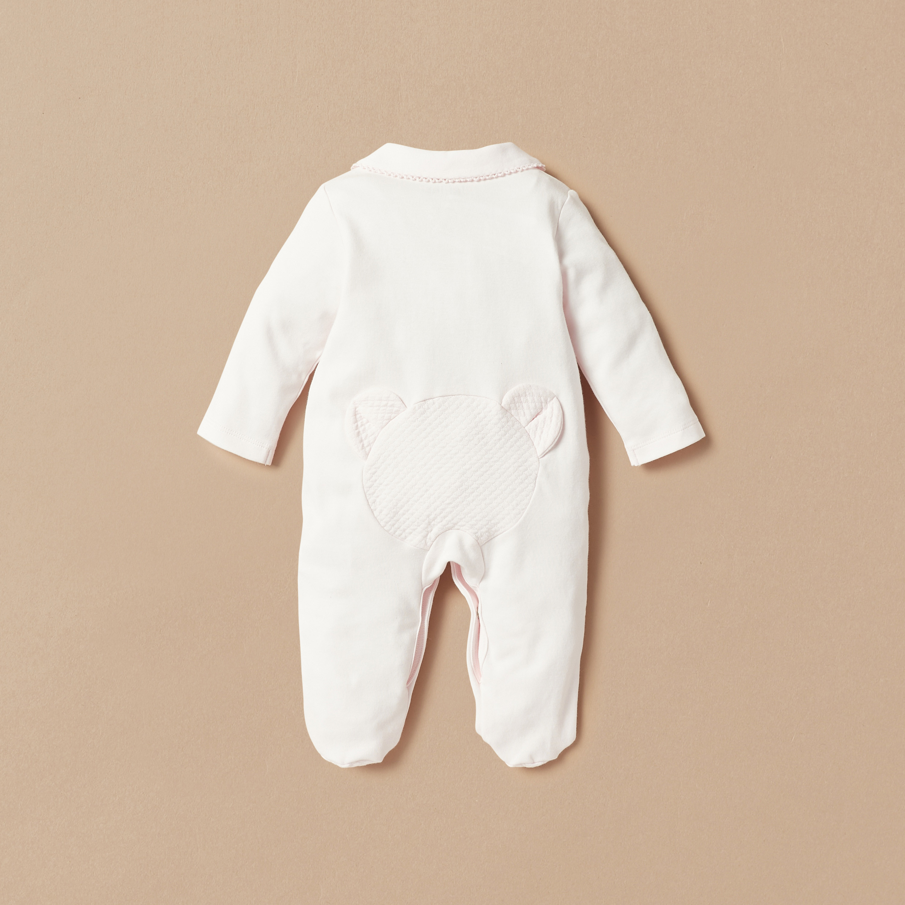 Giggles Solid Closed Feet Sleepsuit with Button Closure-baby-girls-clothing-nightwear-sleepsuits-image-4
