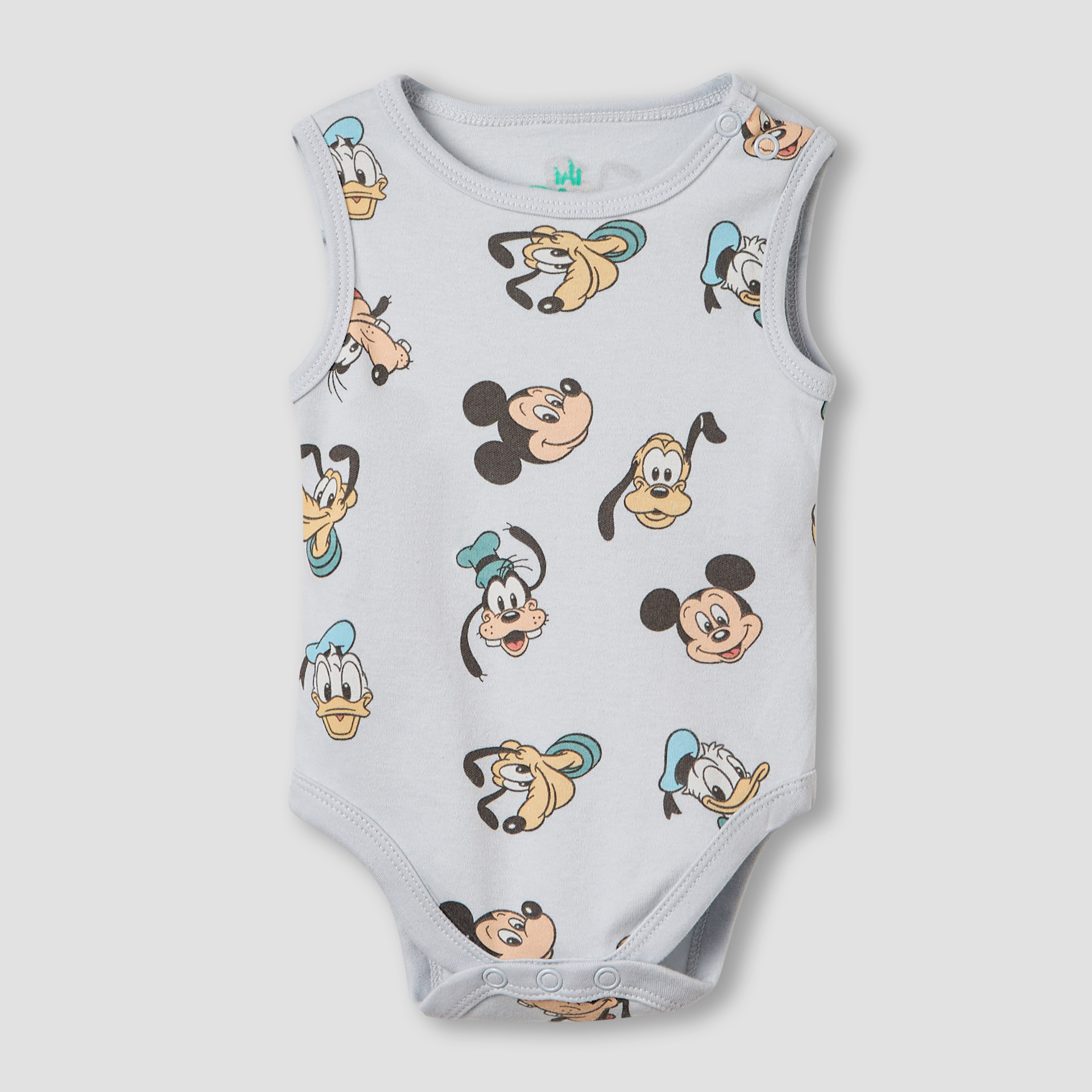 بودي سوت دون أكمام بطبعات ميكي ماوس من ديزني - طقم من 3 قطع-baby-boys-clothing-multipacks-image-2