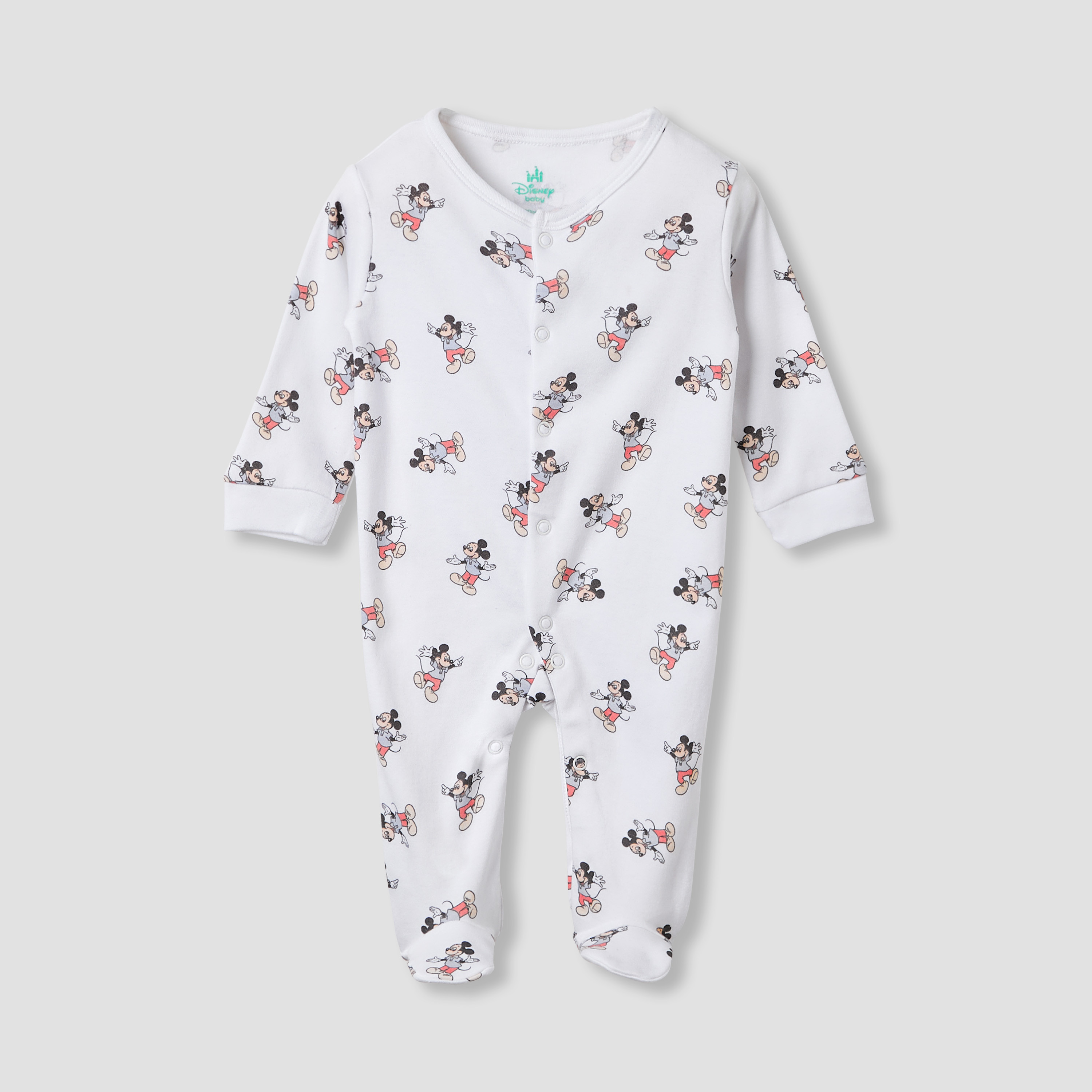 Disney Mickey Mouse and Friends Print Sleepsuit - Set of 2-baby-boys-clothing-nightwear-sleepsuits-image-3