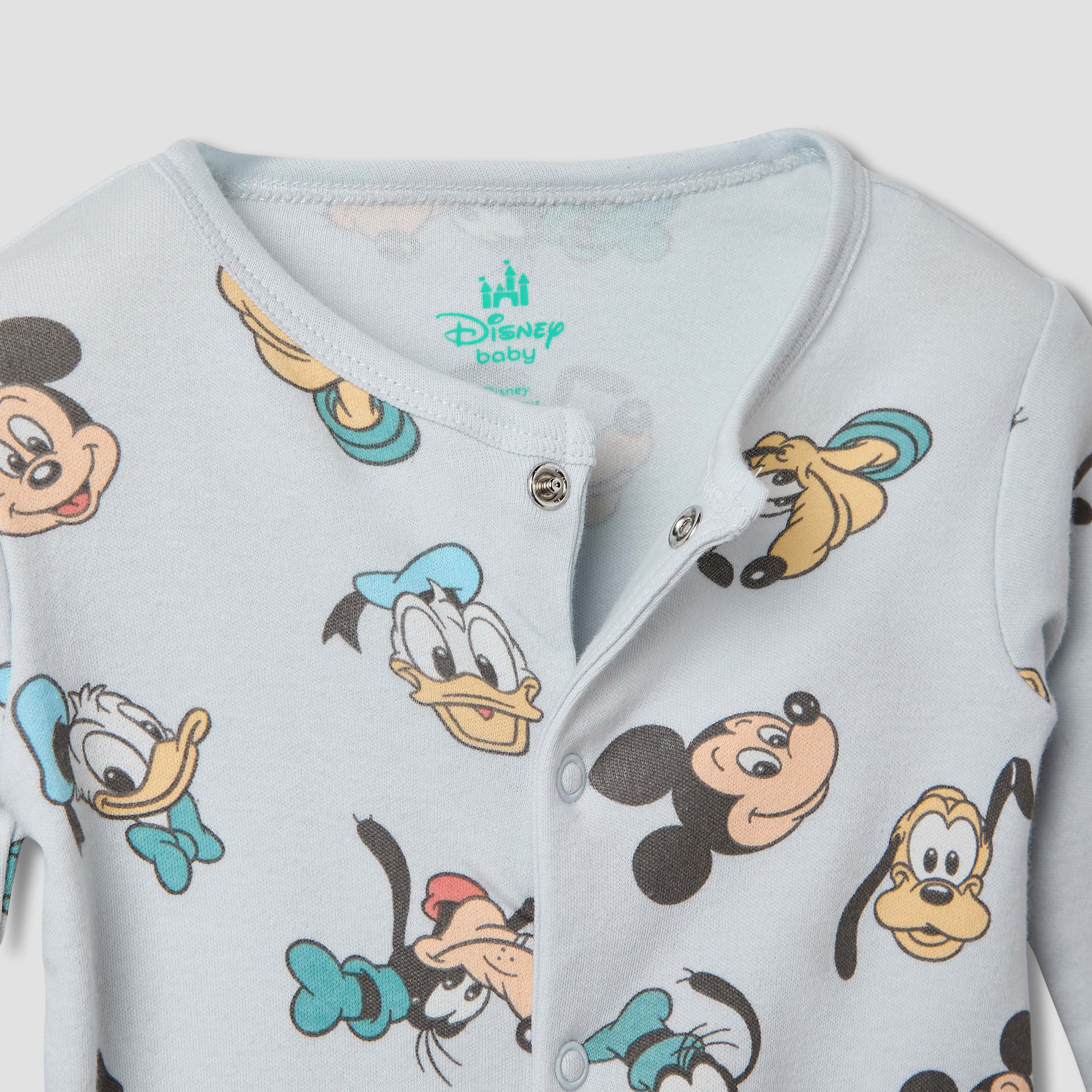 Disney Mickey Mouse and Friends Print Sleepsuit - Set of 2-baby-boys-clothing-nightwear-sleepsuits-image-4