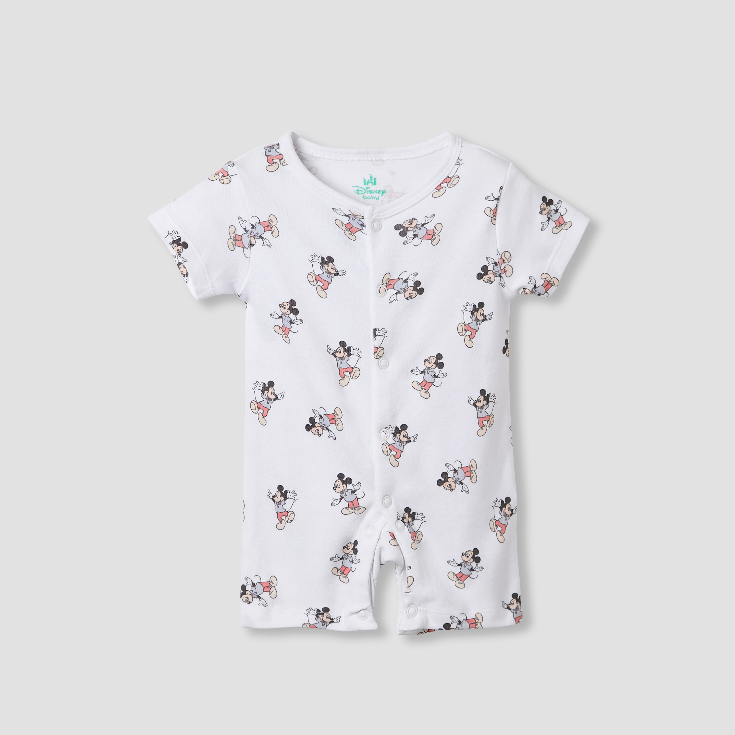 Disney Mickey Mouse and Goofy Print Romper and Sleepsuit-baby-boys-clothing-nightwear-sleepsuits-image-2