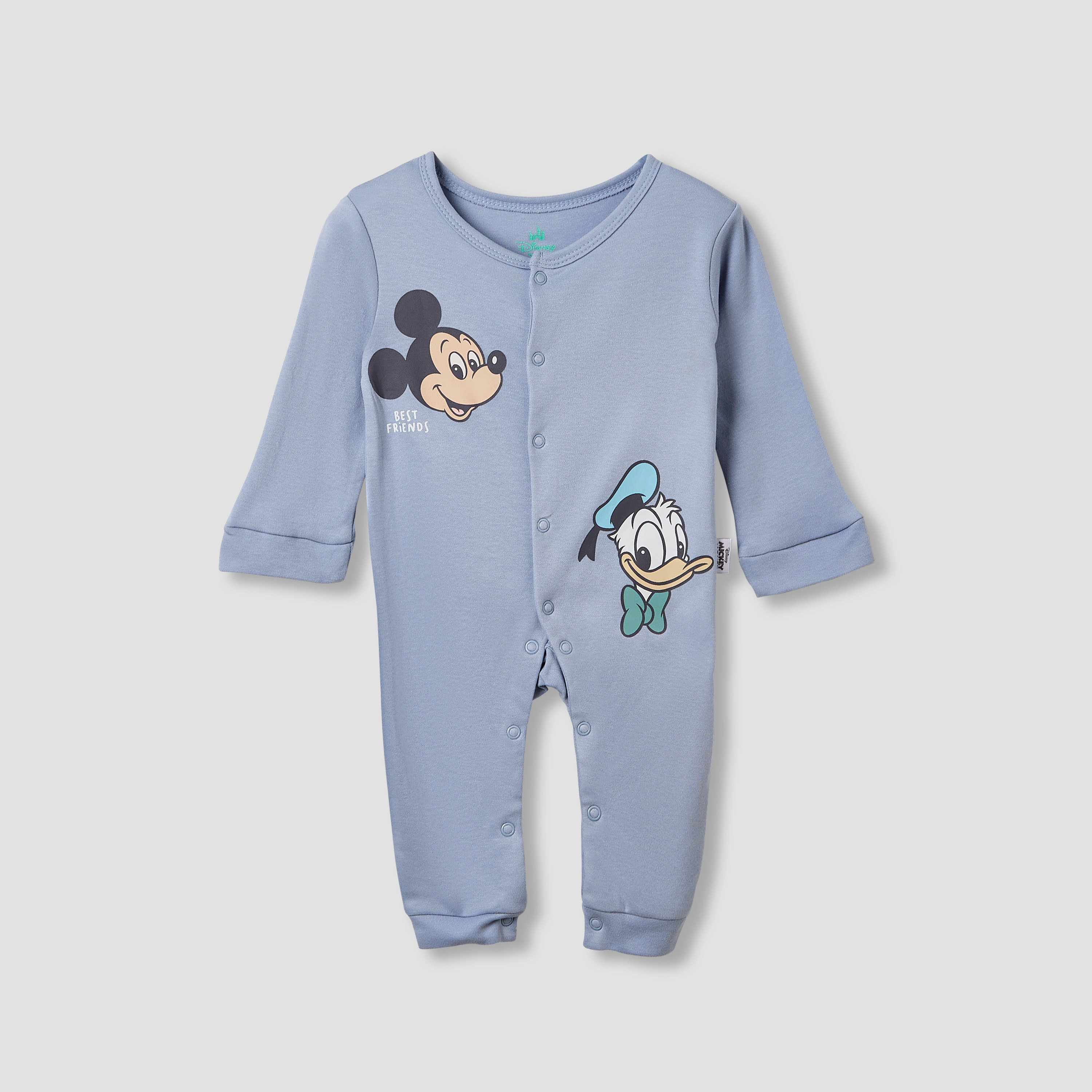 Disney Mickey Mouse and Goofy Print Romper and Sleepsuit-baby-boys-clothing-nightwear-sleepsuits-image-3