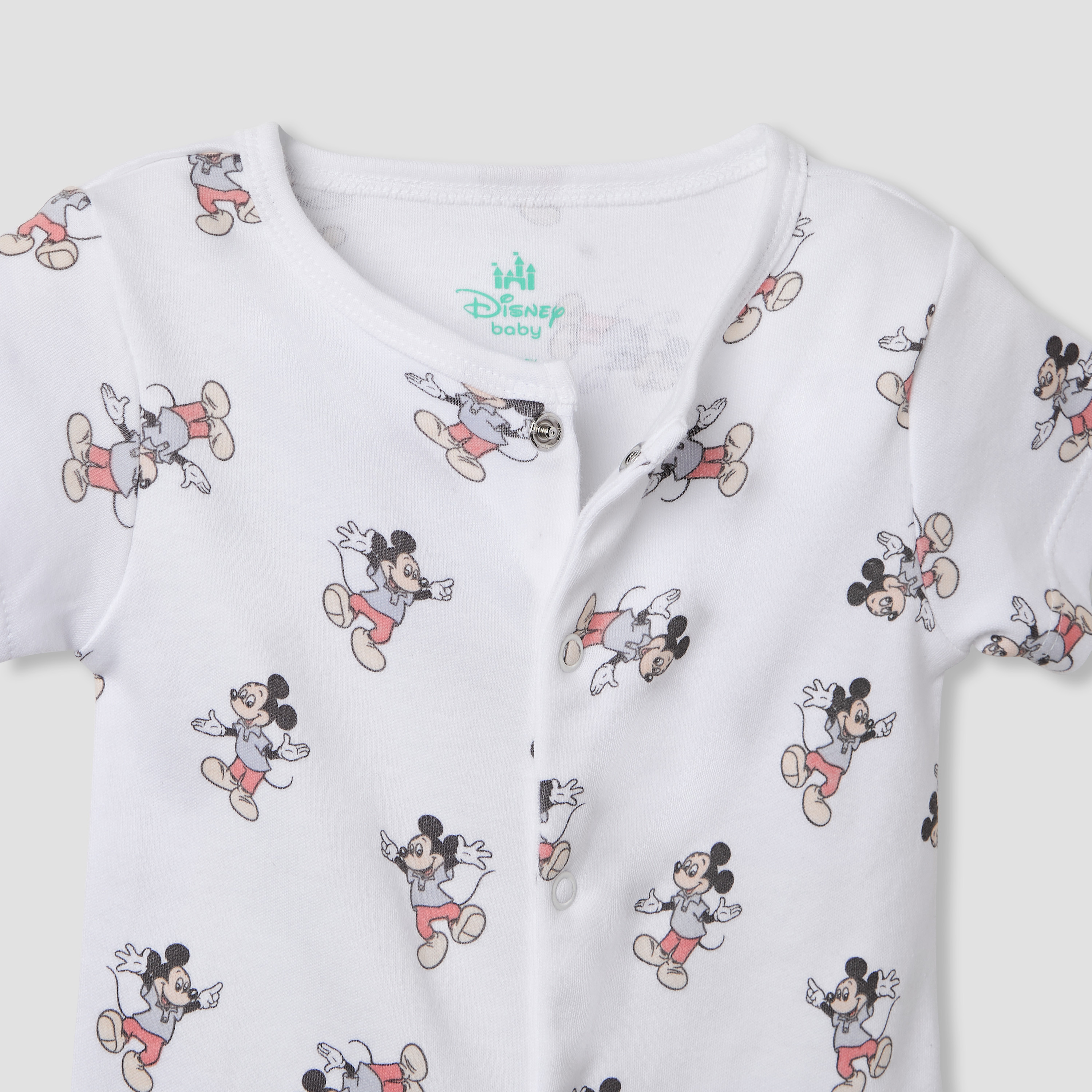 Disney Mickey Mouse and Goofy Print Romper and Sleepsuit-baby-boys-clothing-nightwear-sleepsuits-image-4