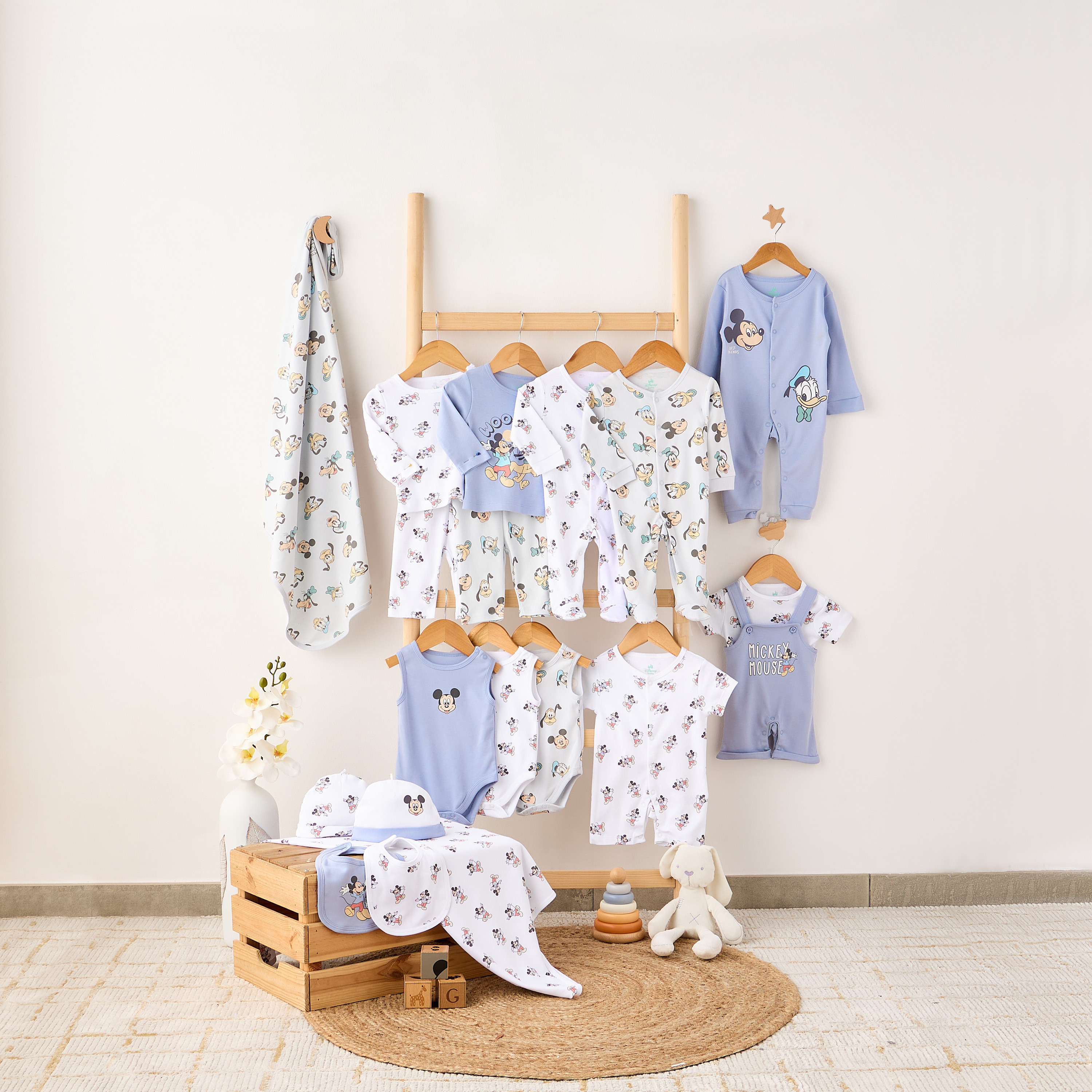 Disney Mickey Mouse and Goofy Print Romper and Sleepsuit-baby-boys-clothing-nightwear-sleepsuits-image-6