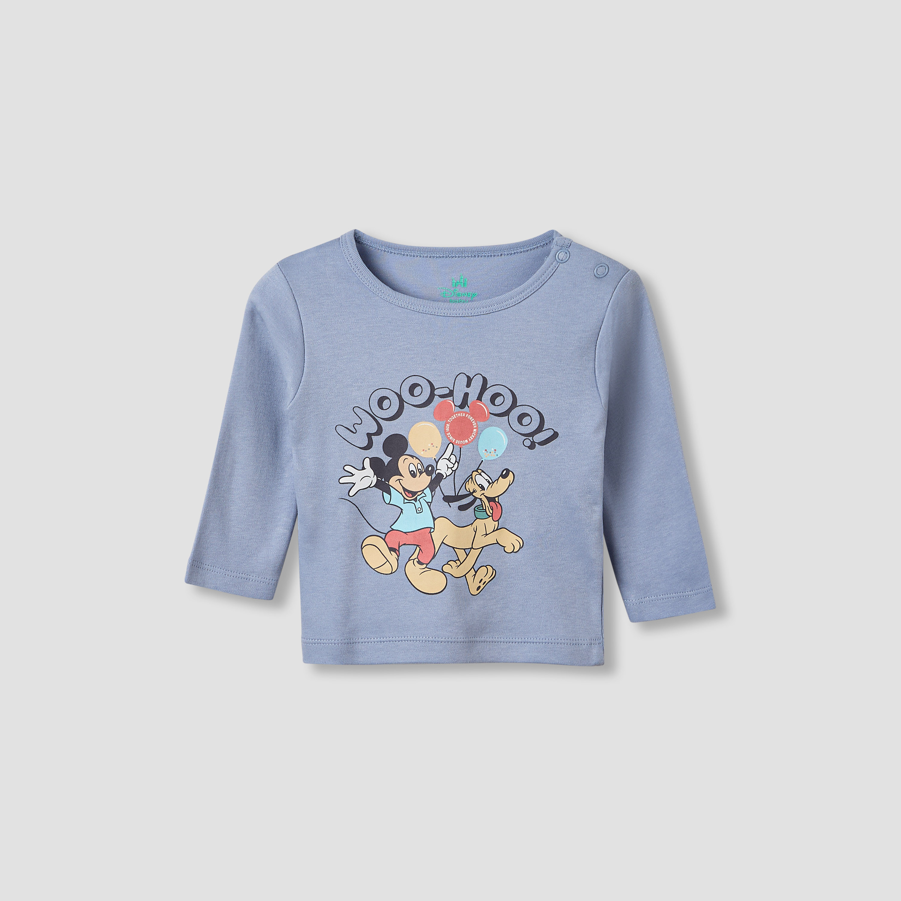 Disney Mickey Mouse and Goofy Print T-shirt and Pyjama - Set of 2-baby-boys-clothing-nightwear-pyjamasets-image-2