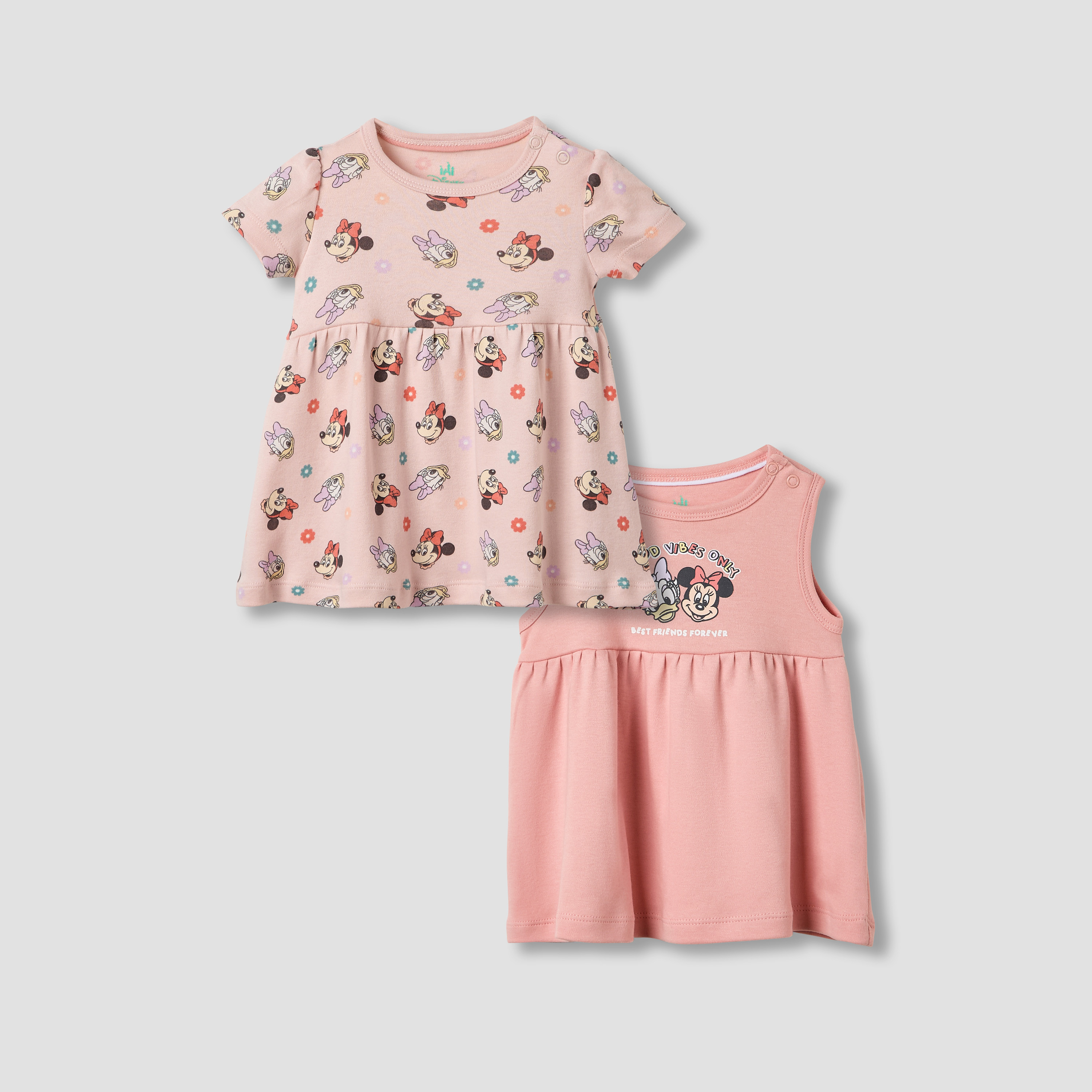 Disney Minnie Mouse Print A-line Dress - Set of 2-baby-girls-clothing-dressesandjumpsuits-image-1