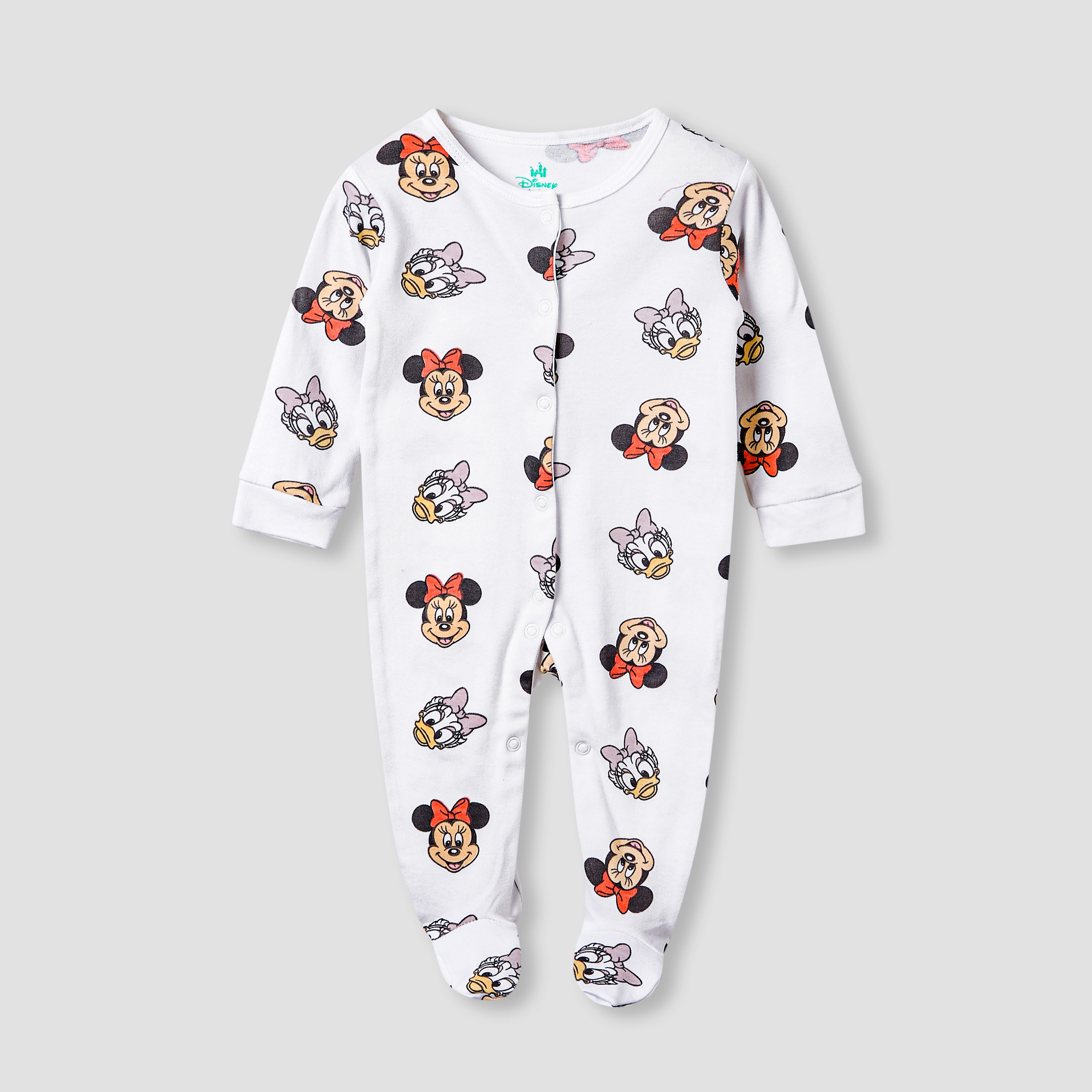 بدلة نوم بطبعات ميني ماوس وديزي داك من ديزني -  طقم من قطعتين-baby-girls-clothing-nightwear-sleepsuits-image-3