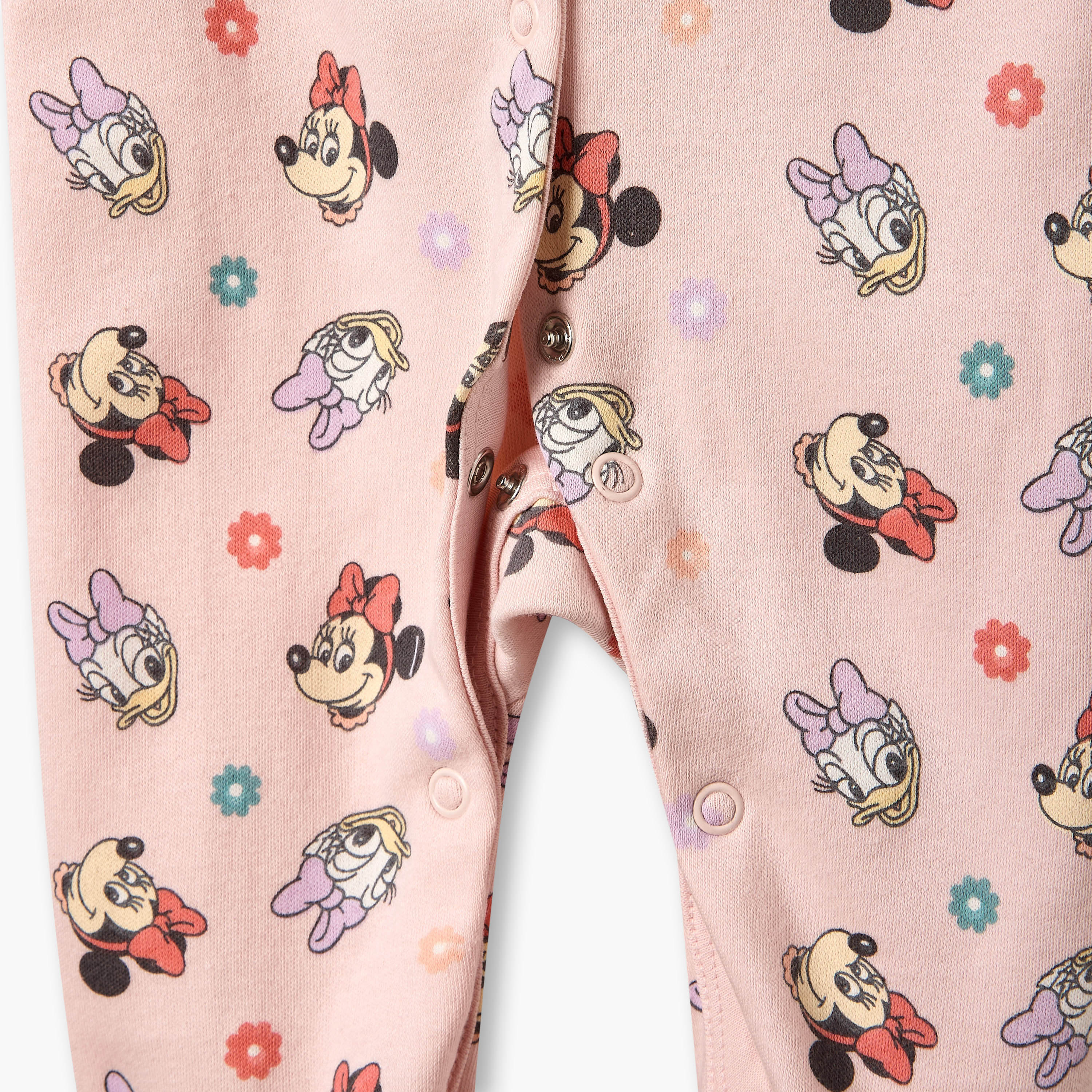 بدلة نوم بطبعات ميني ماوس وديزي داك من ديزني -  طقم من قطعتين-baby-girls-clothing-nightwear-sleepsuits-image-5