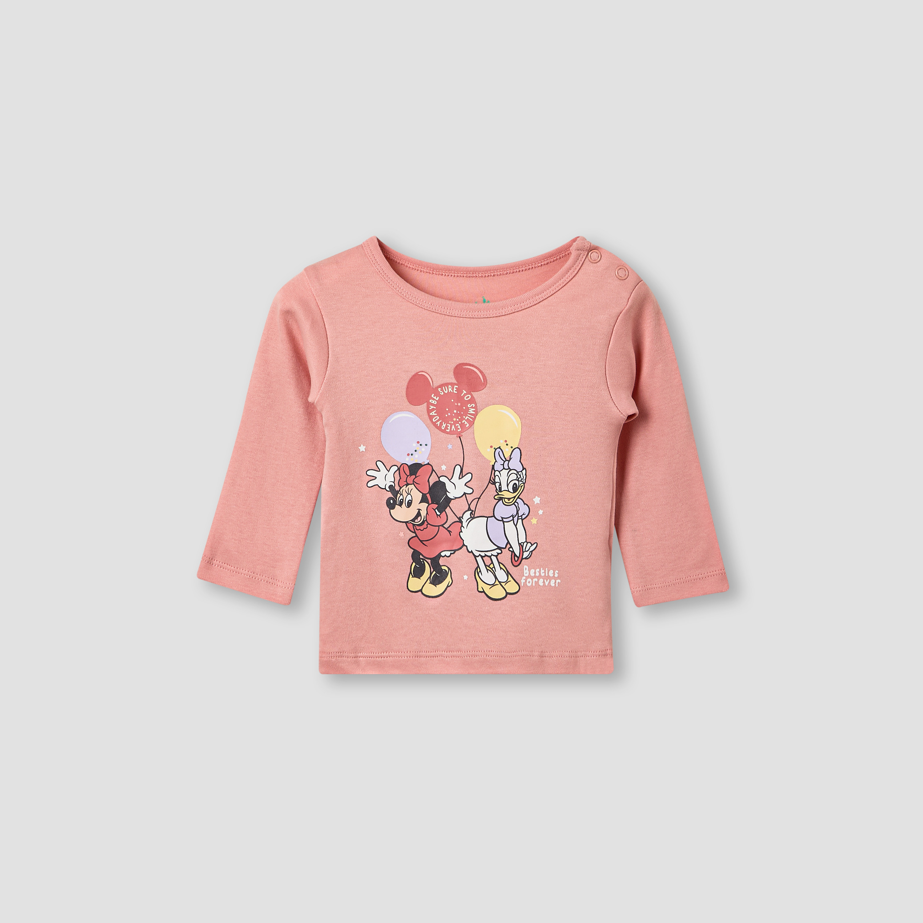 Disney Minnie Mouse and Daisy Duck Print T-shirt and Pyjama - Set of 2-baby-girls-clothing-nightwear-pyjamasets-image-2
