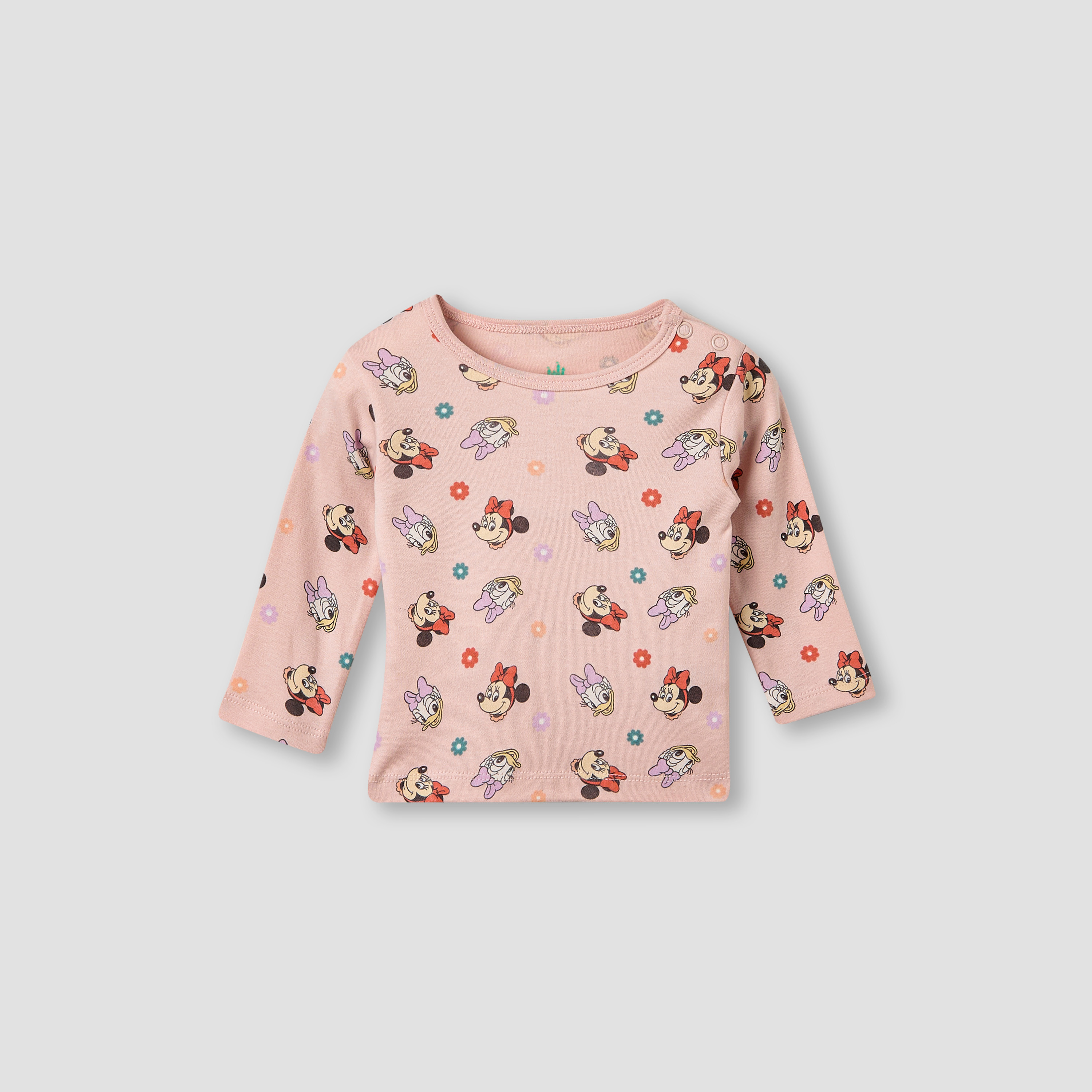 Disney Minnie Mouse and Daisy Duck Print T-shirt and Pyjama - Set of 2-baby-girls-clothing-nightwear-pyjamasets-image-4