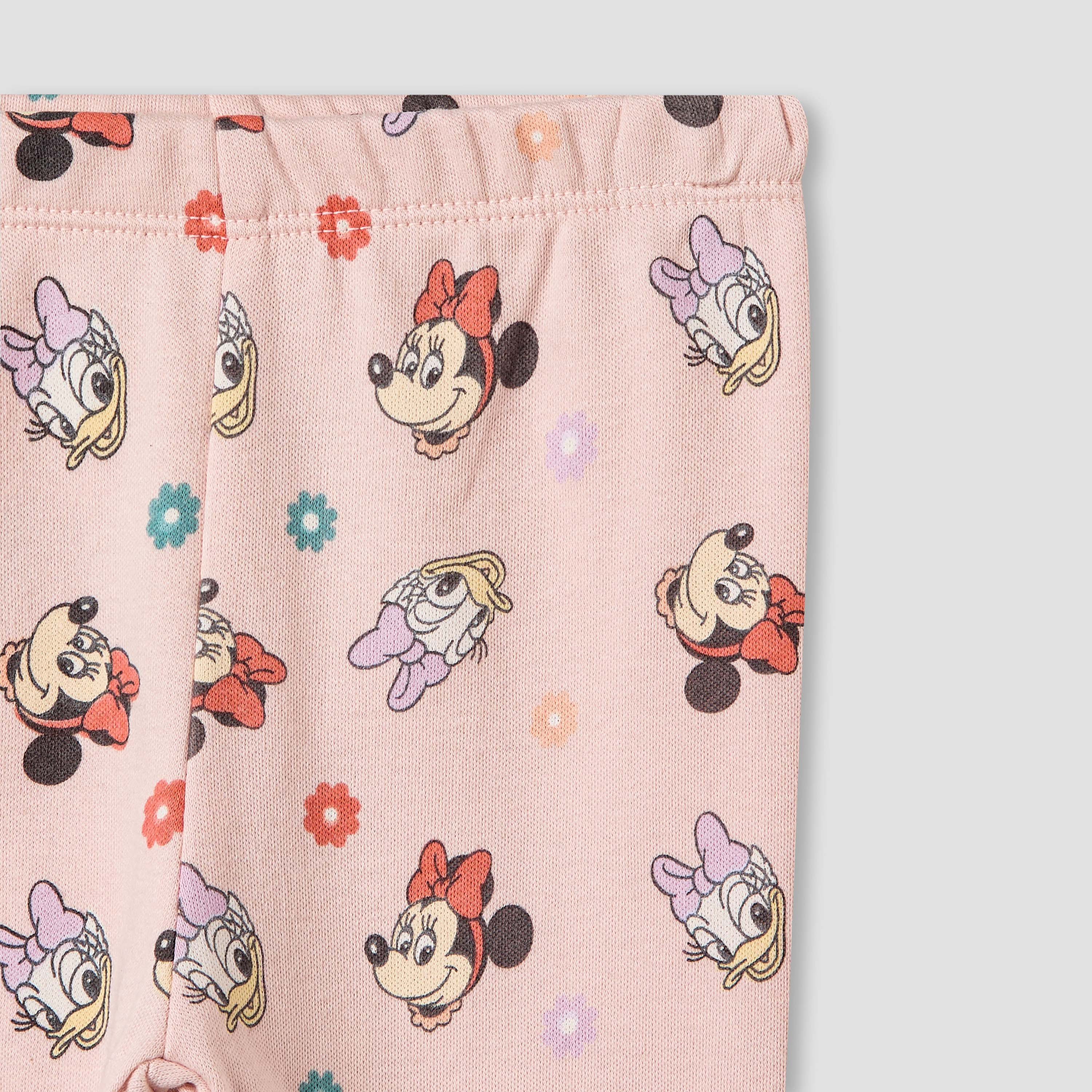 Disney Minnie Mouse and Daisy Duck Print T-shirt and Pyjama - Set of 2-baby-girls-clothing-nightwear-pyjamasets-image-8