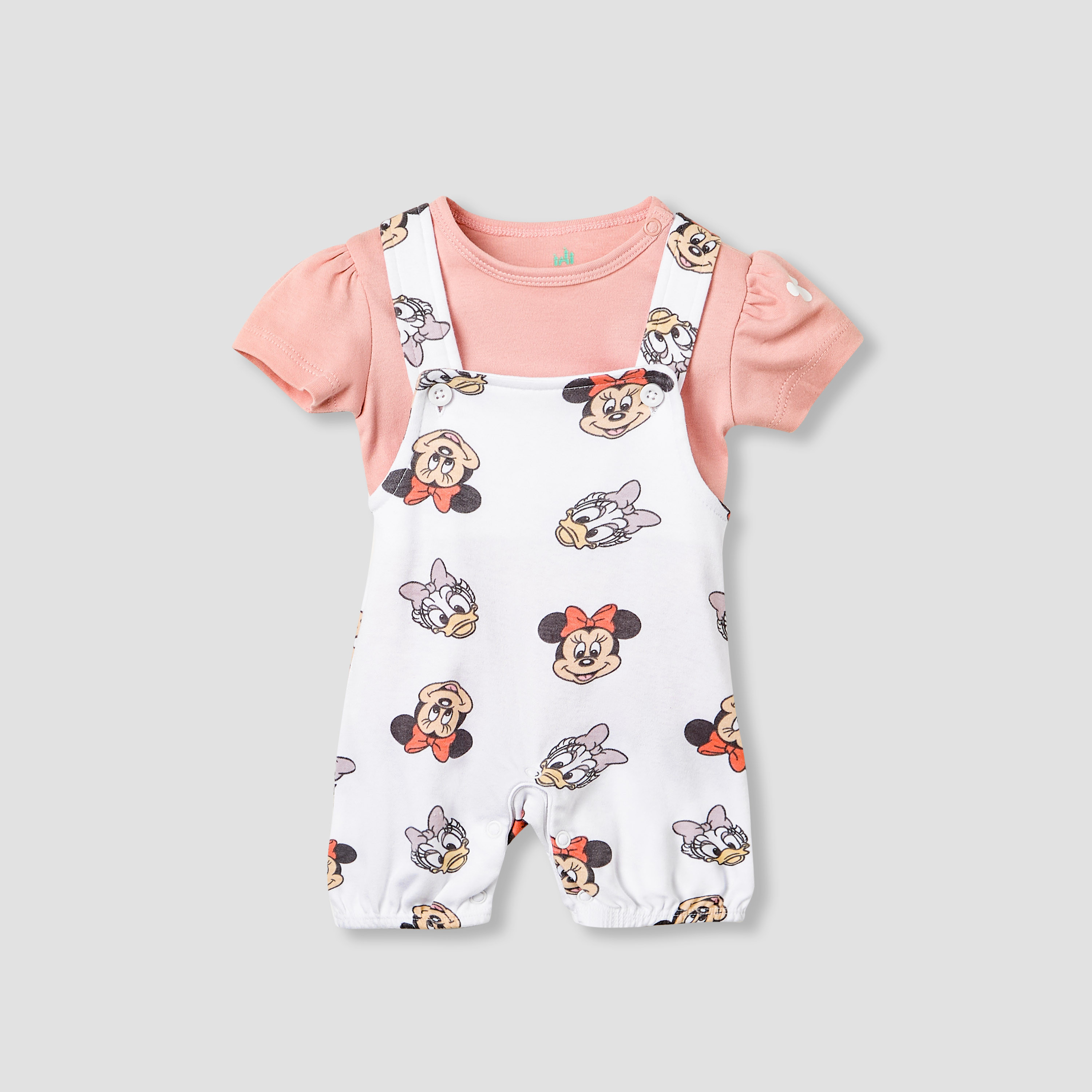 طقم تيشيرت ودنغري بطبعات من ديزني-baby-girls-clothing-nightwear-sleepsuits-image-1