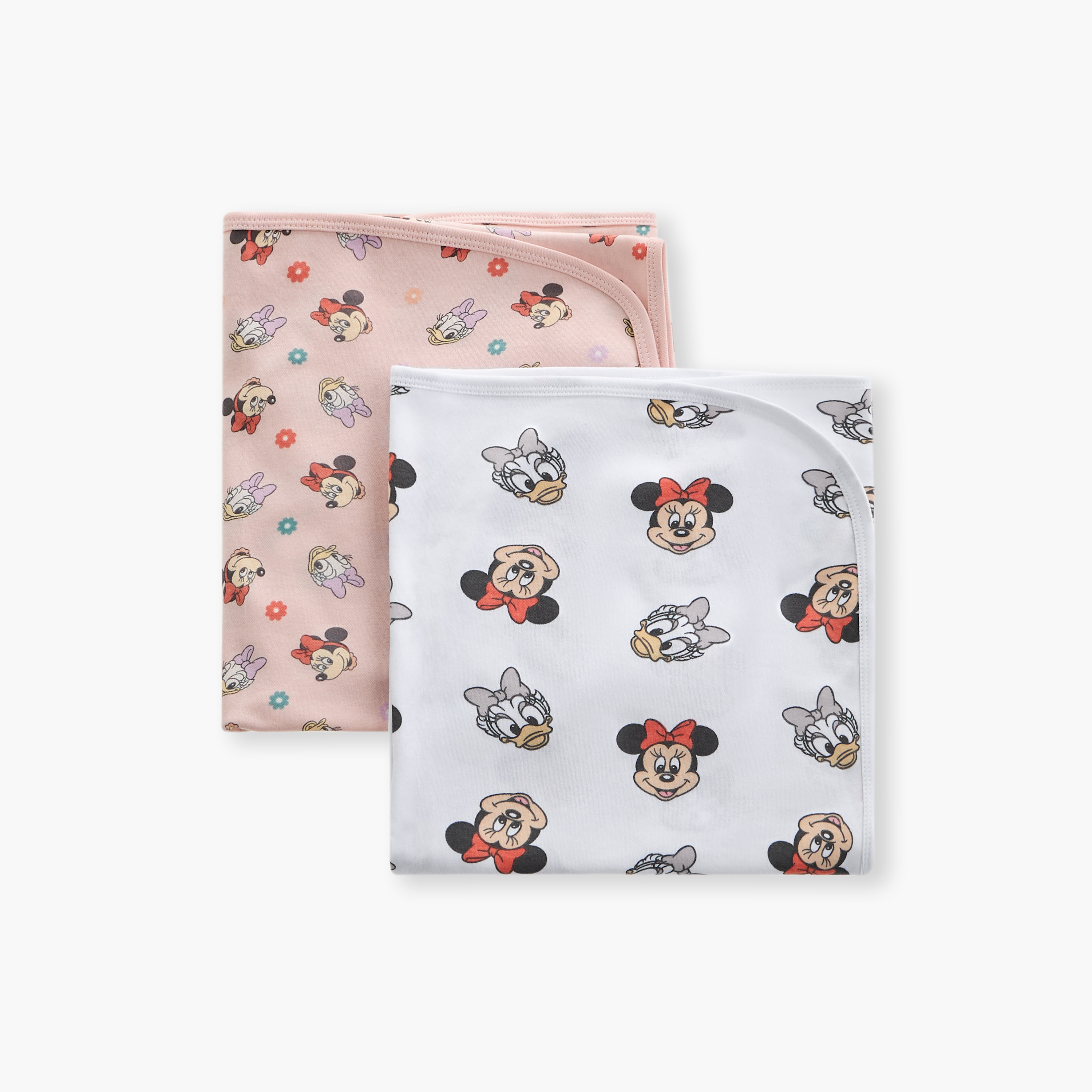 Disney Minnie Mouse Print Receiving Blanket - Set of 2-baby-nursery-blanketsandswaddles-receivingblankets-image-3